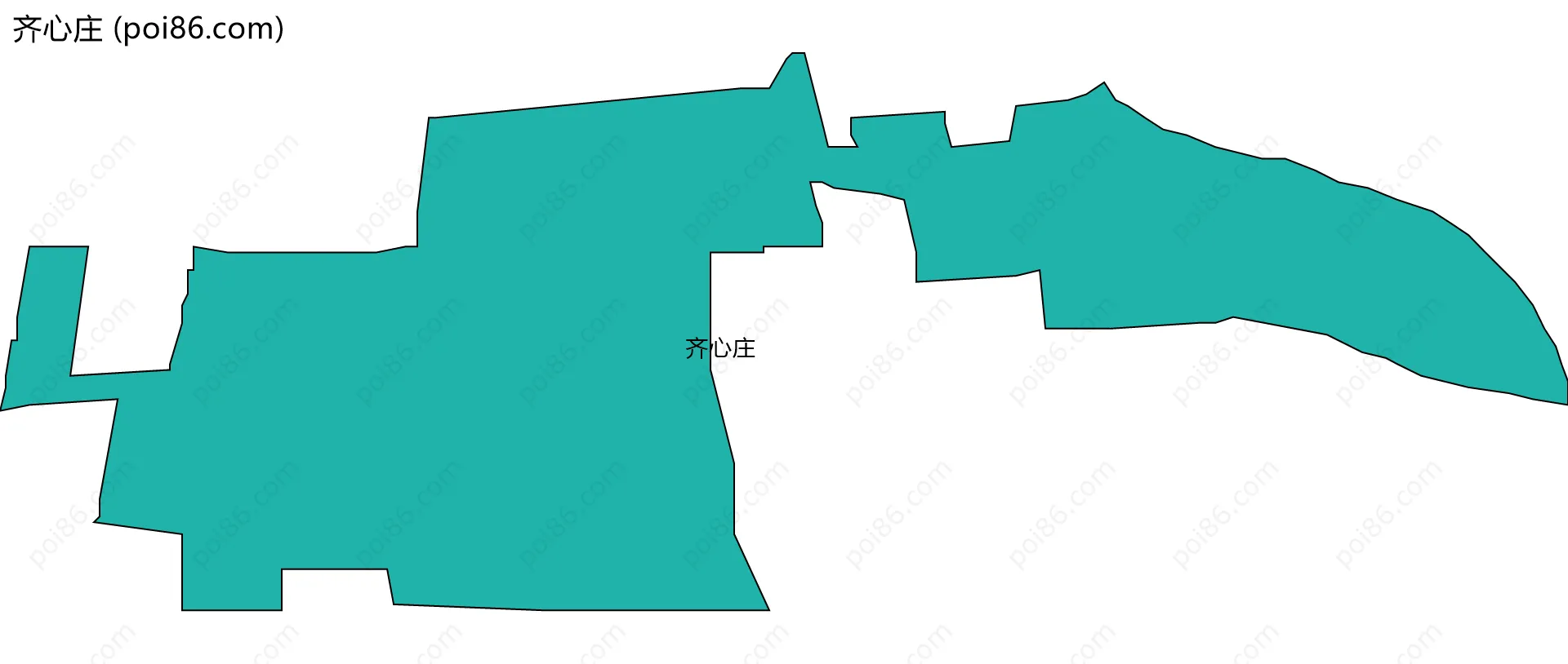 齐心庄边界地图