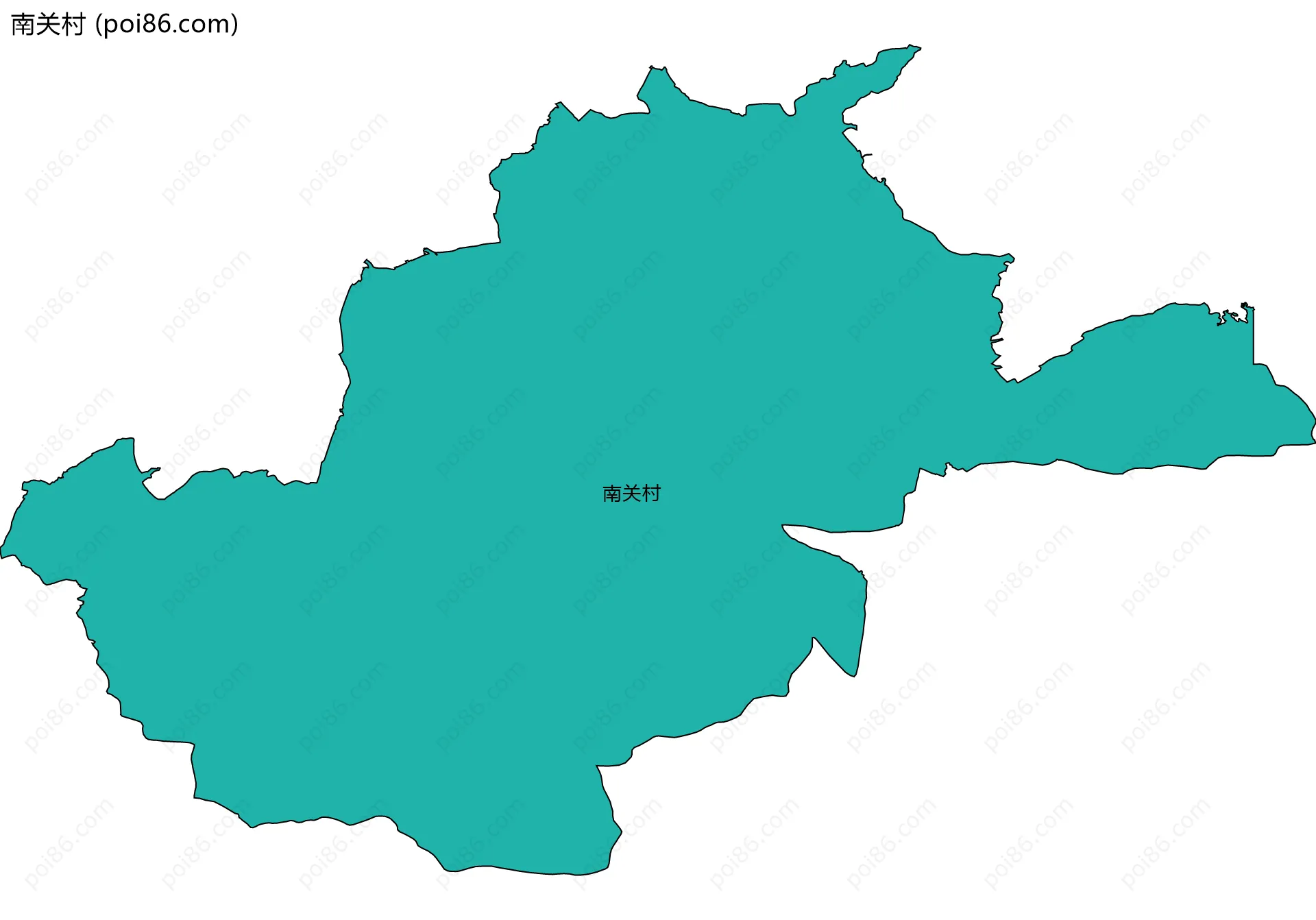 南关村边界地图
