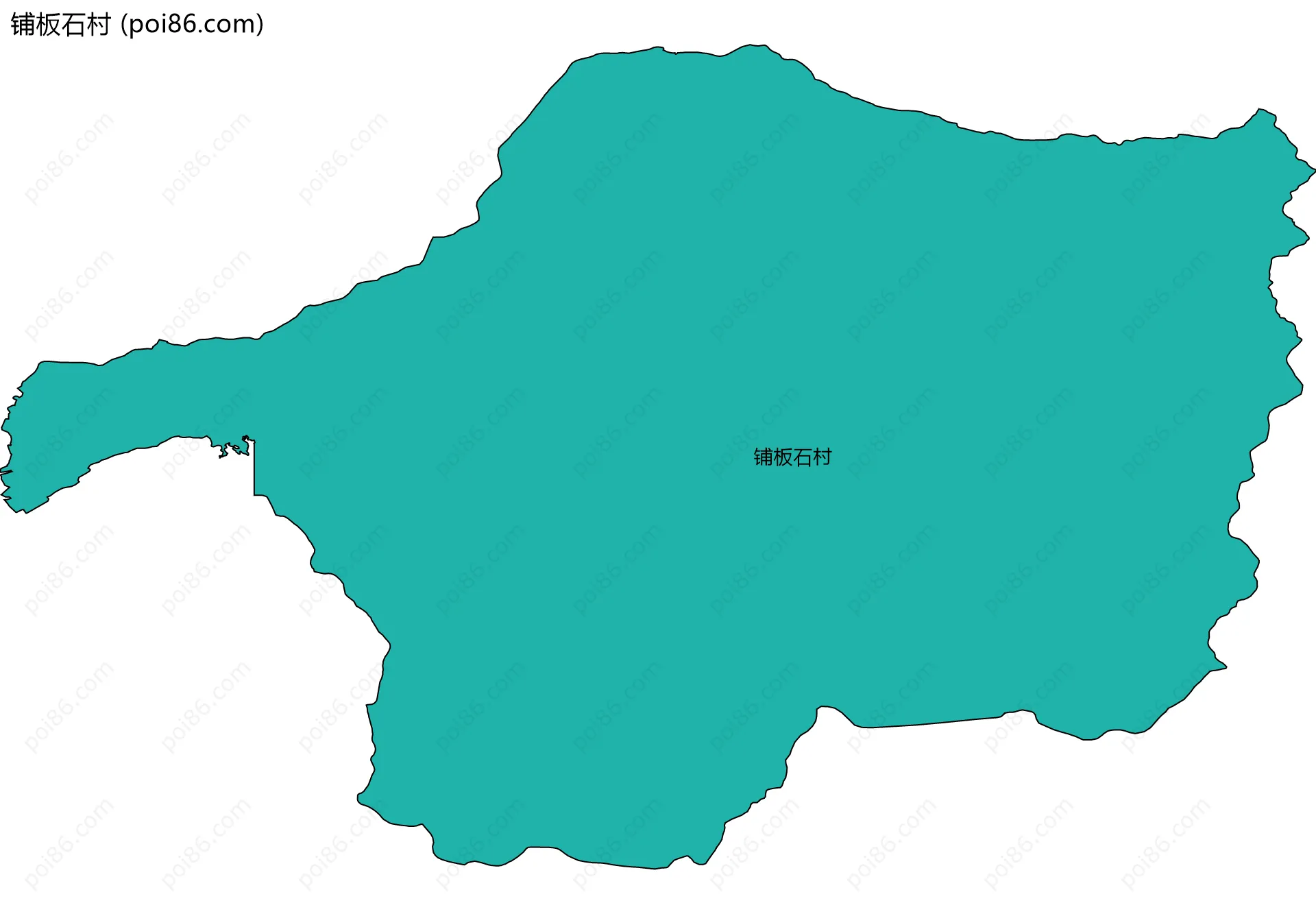 铺板石村边界地图