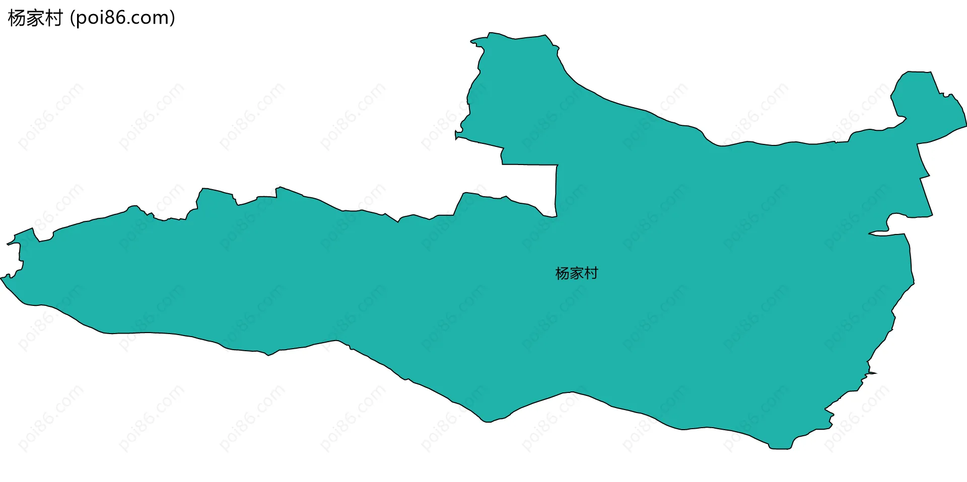 杨家村边界地图