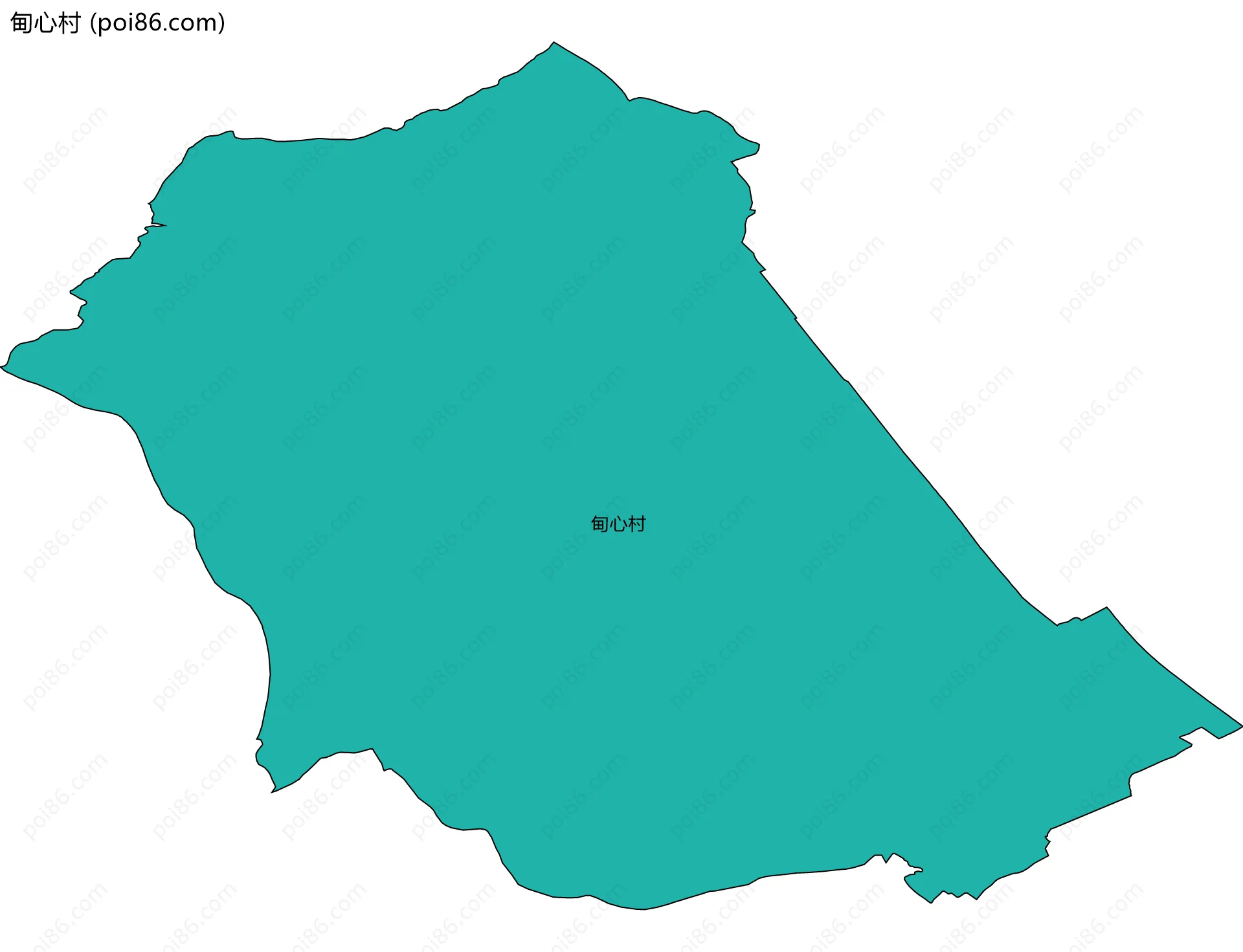 甸心村边界地图