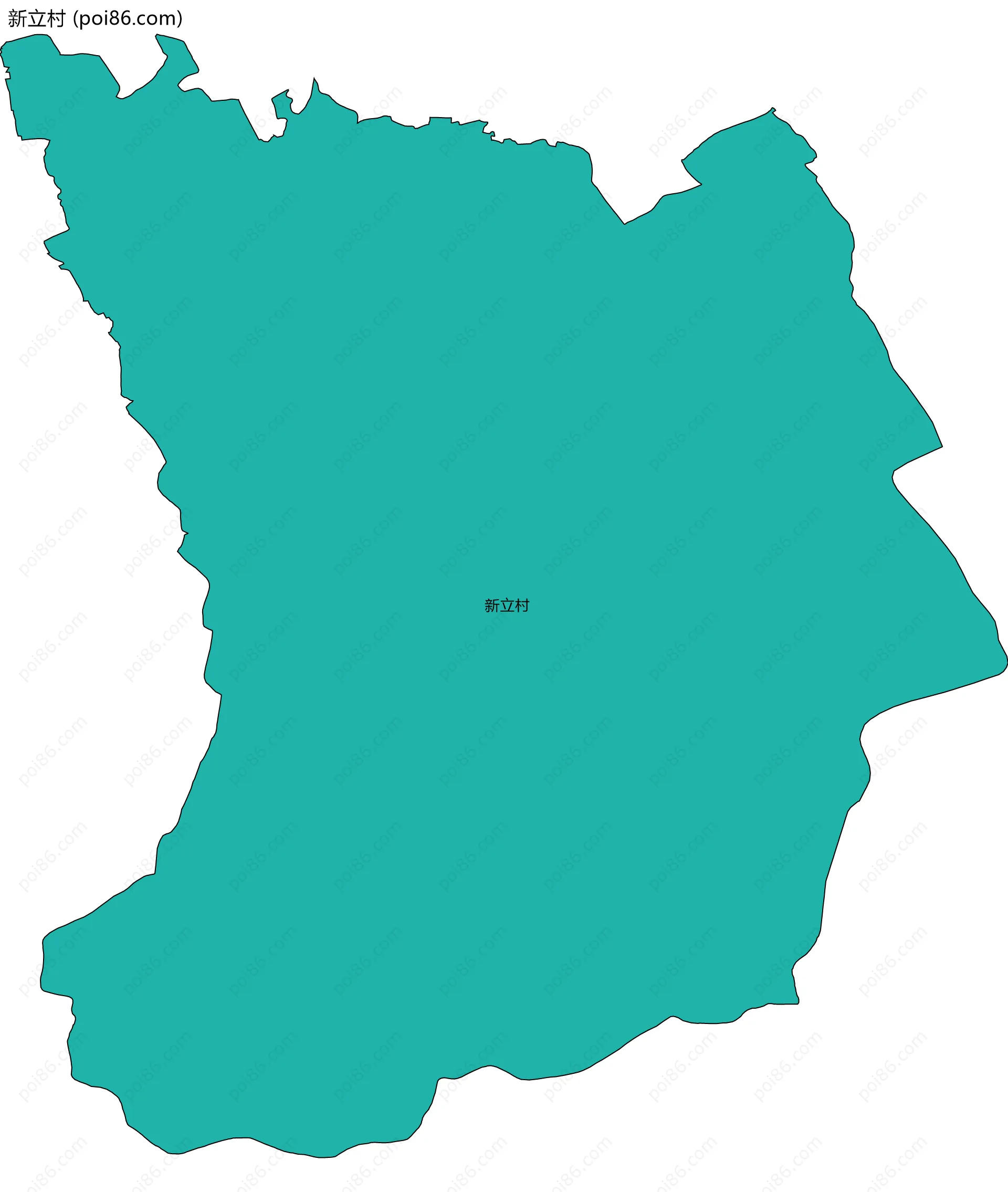 新立村边界地图