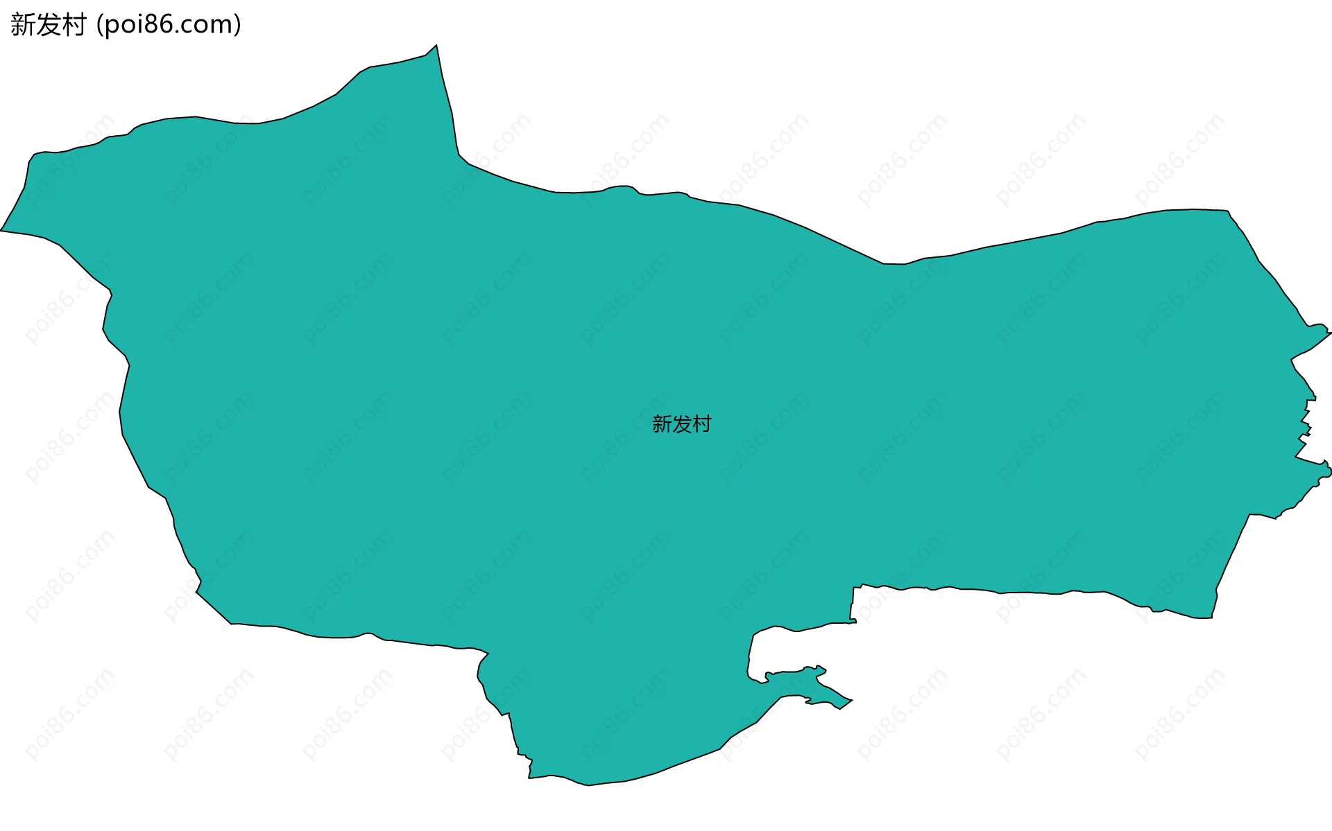 新发村边界地图