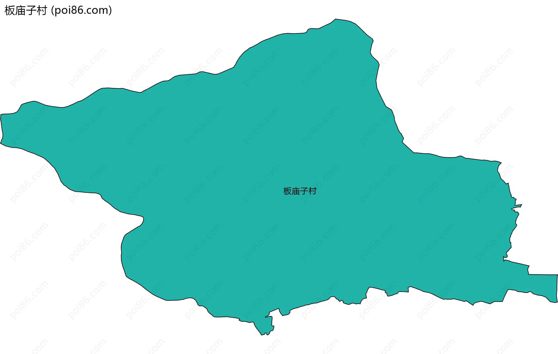 板庙子村边界地图