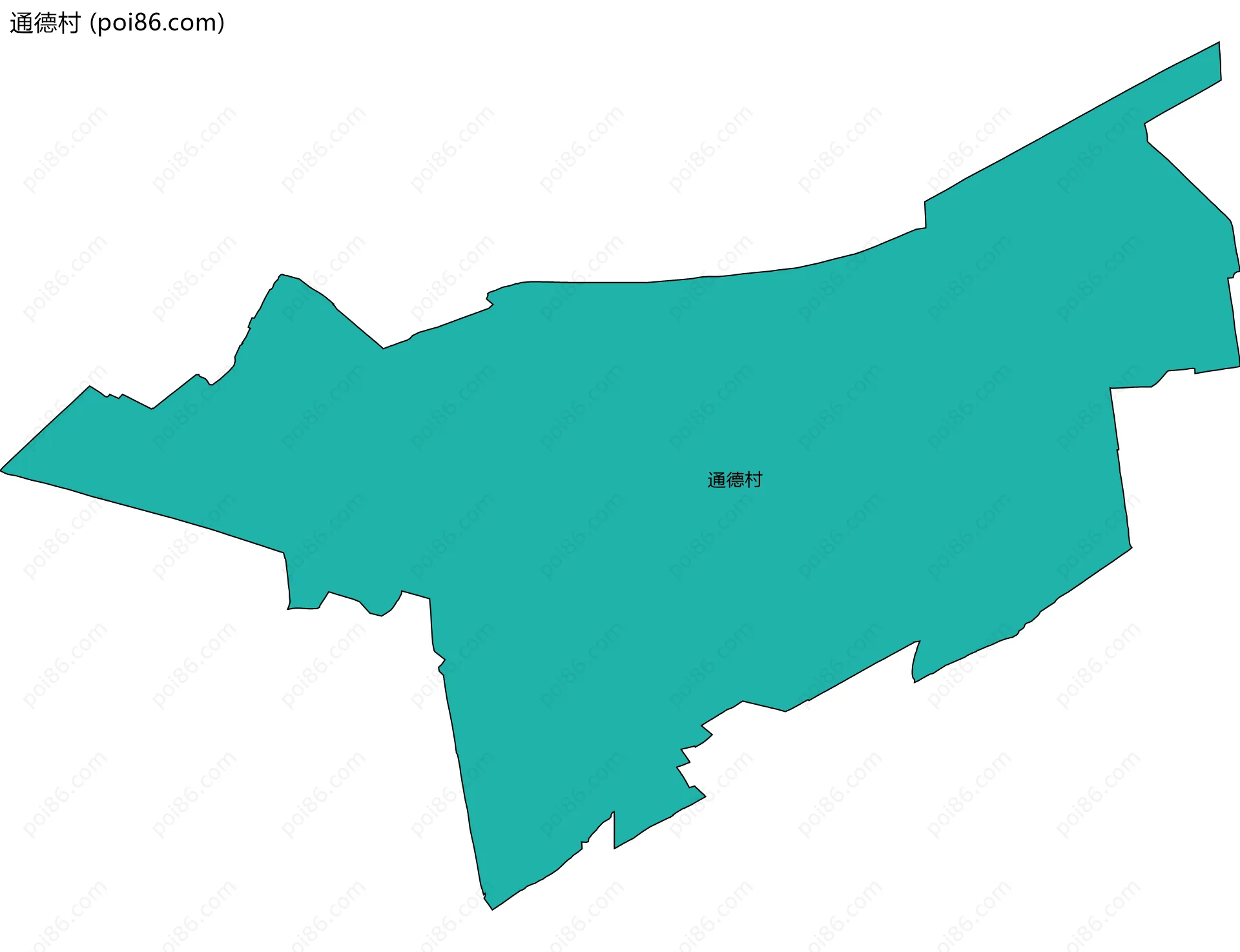 通德村边界地图