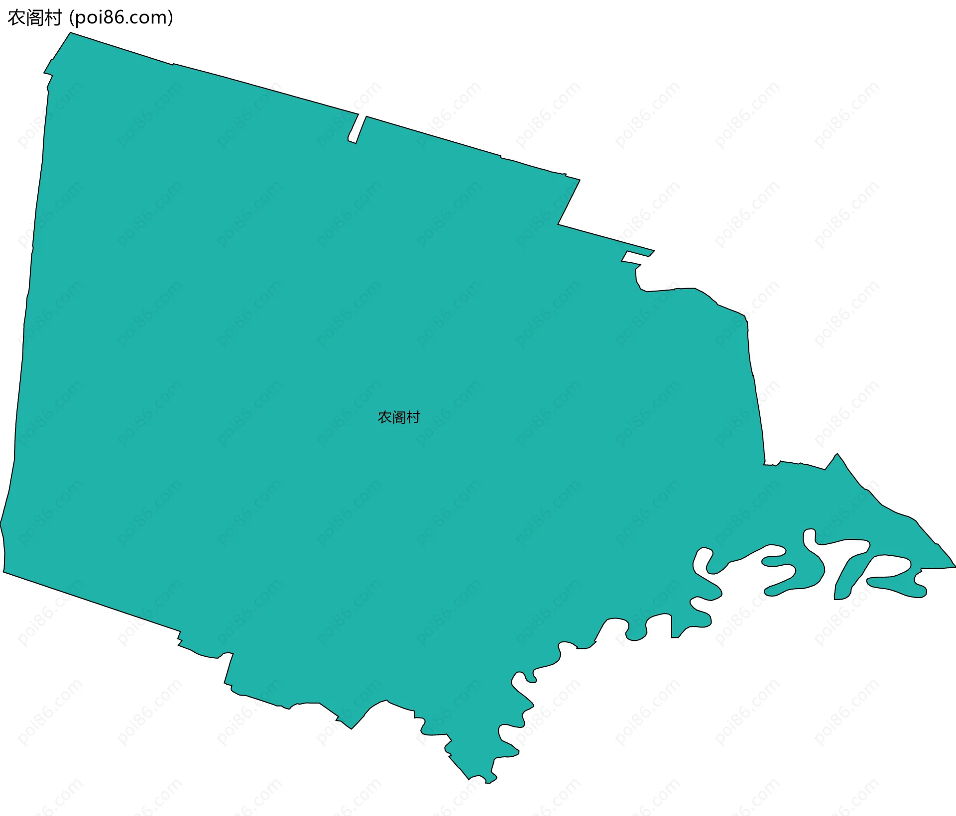 农阁村边界地图