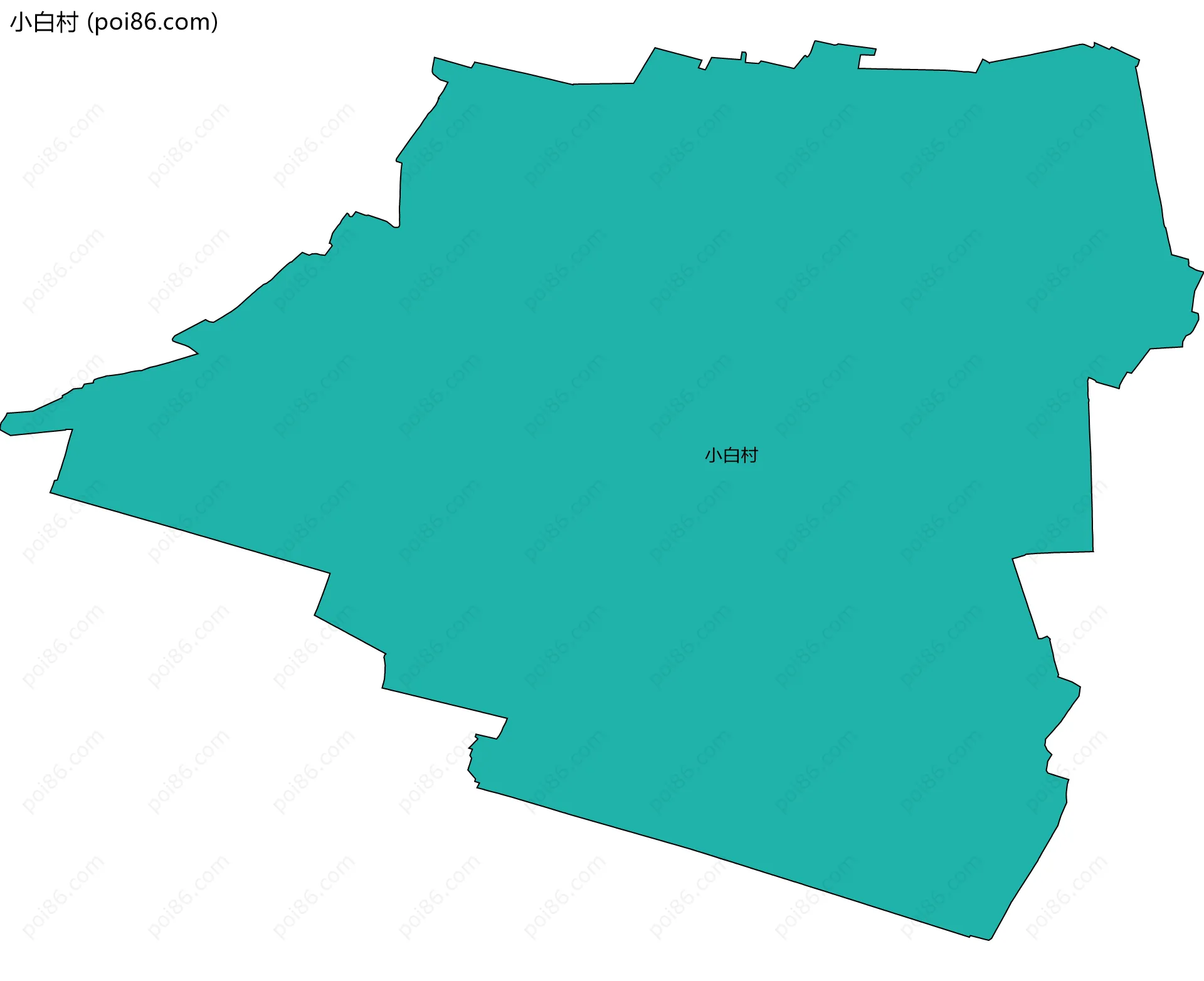 小白村边界地图