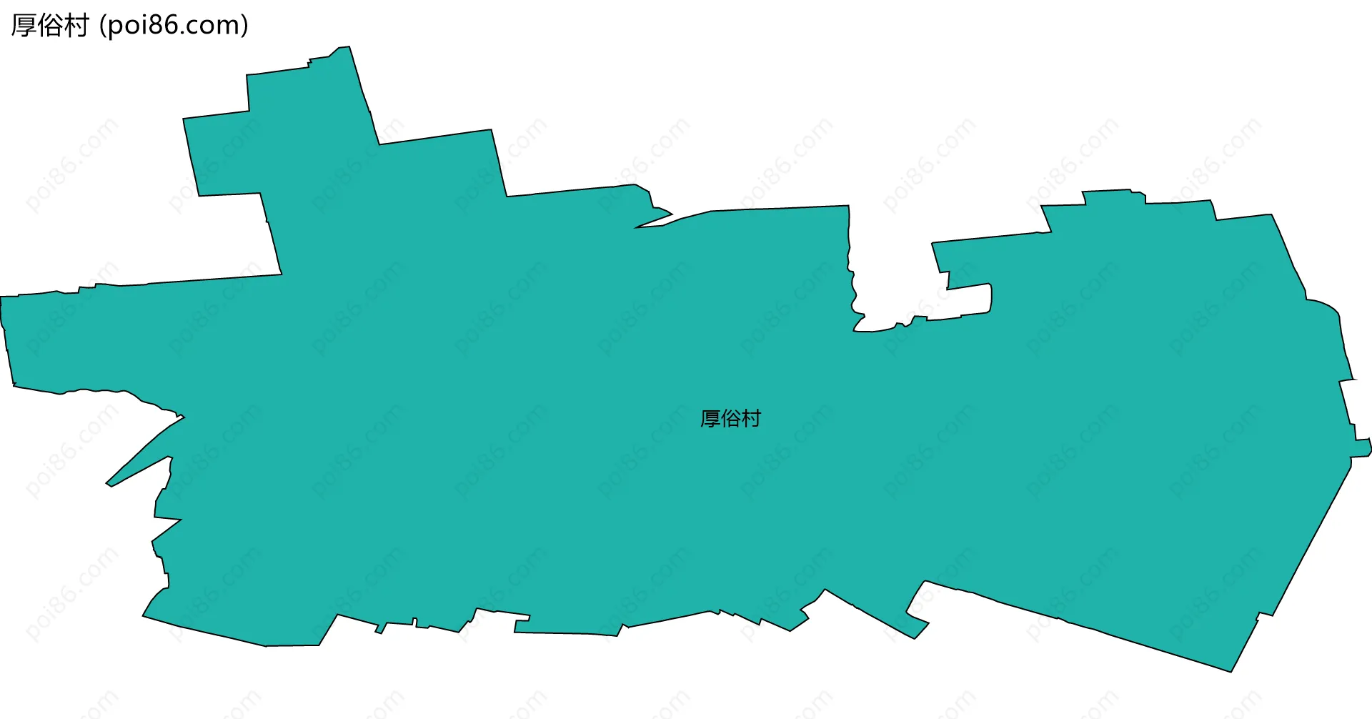 厚俗村边界地图