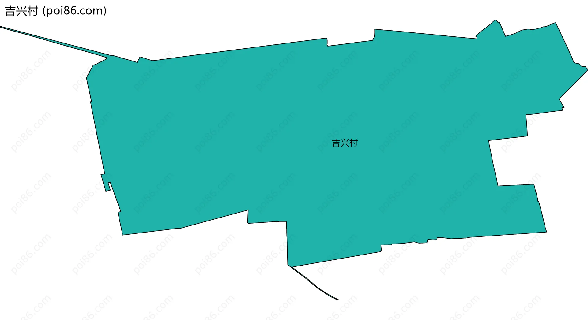 吉兴村边界地图
