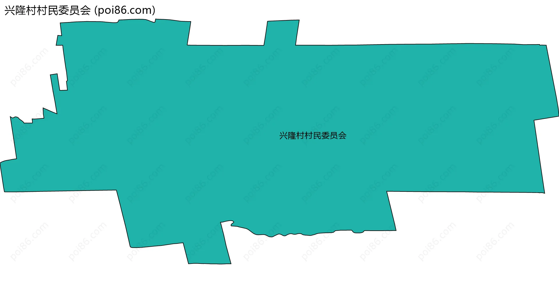 兴隆村村民委员会边界地图