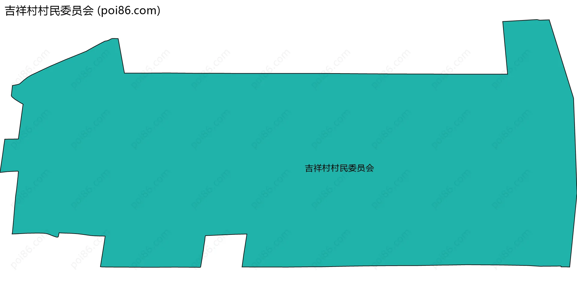 吉祥村村民委员会边界地图