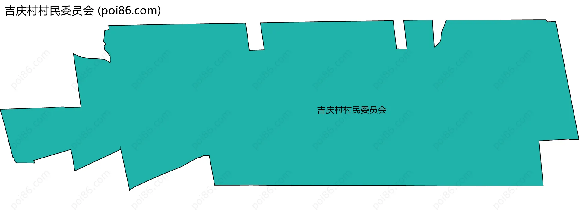 吉庆村村民委员会边界地图