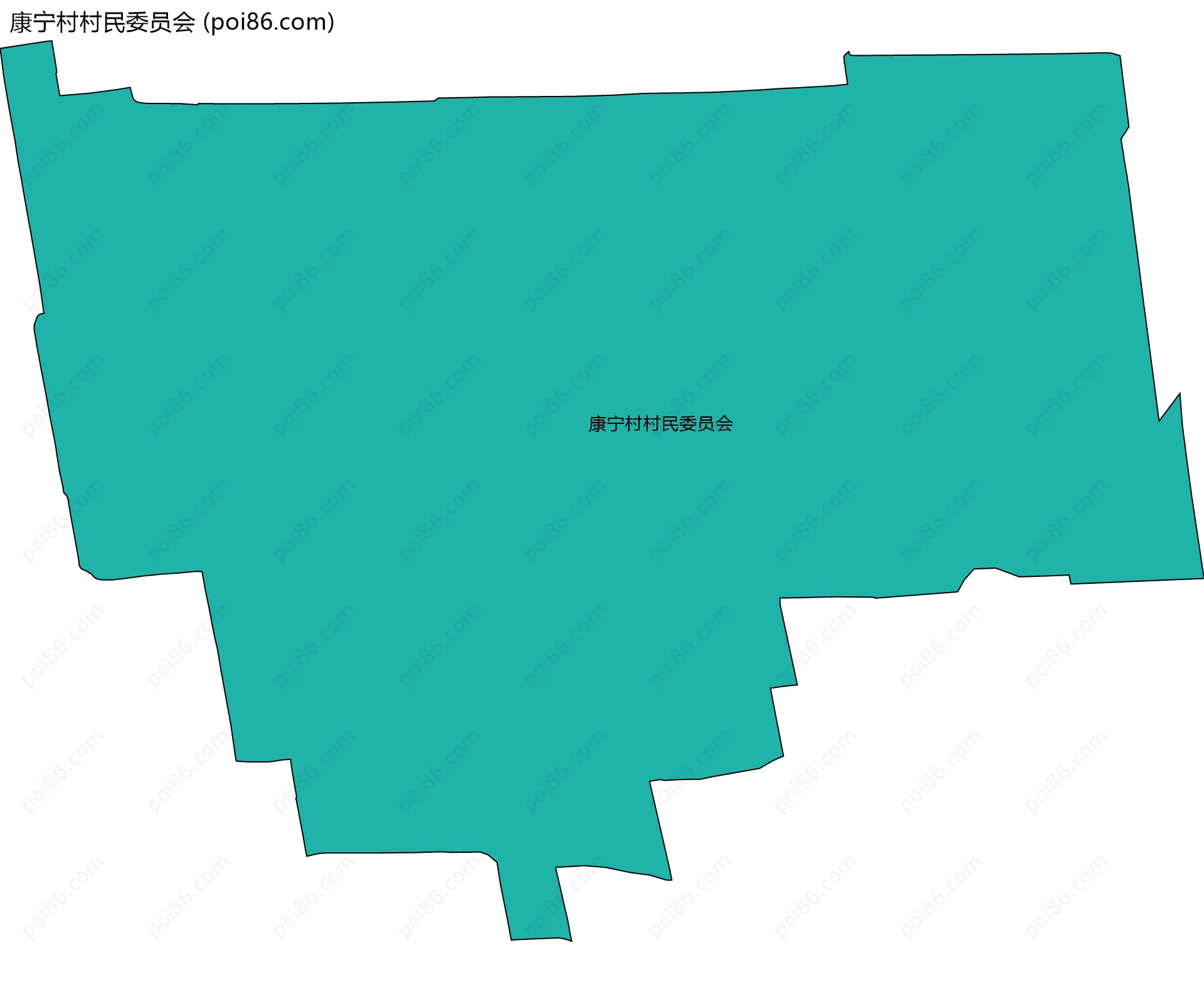康宁村村民委员会边界地图