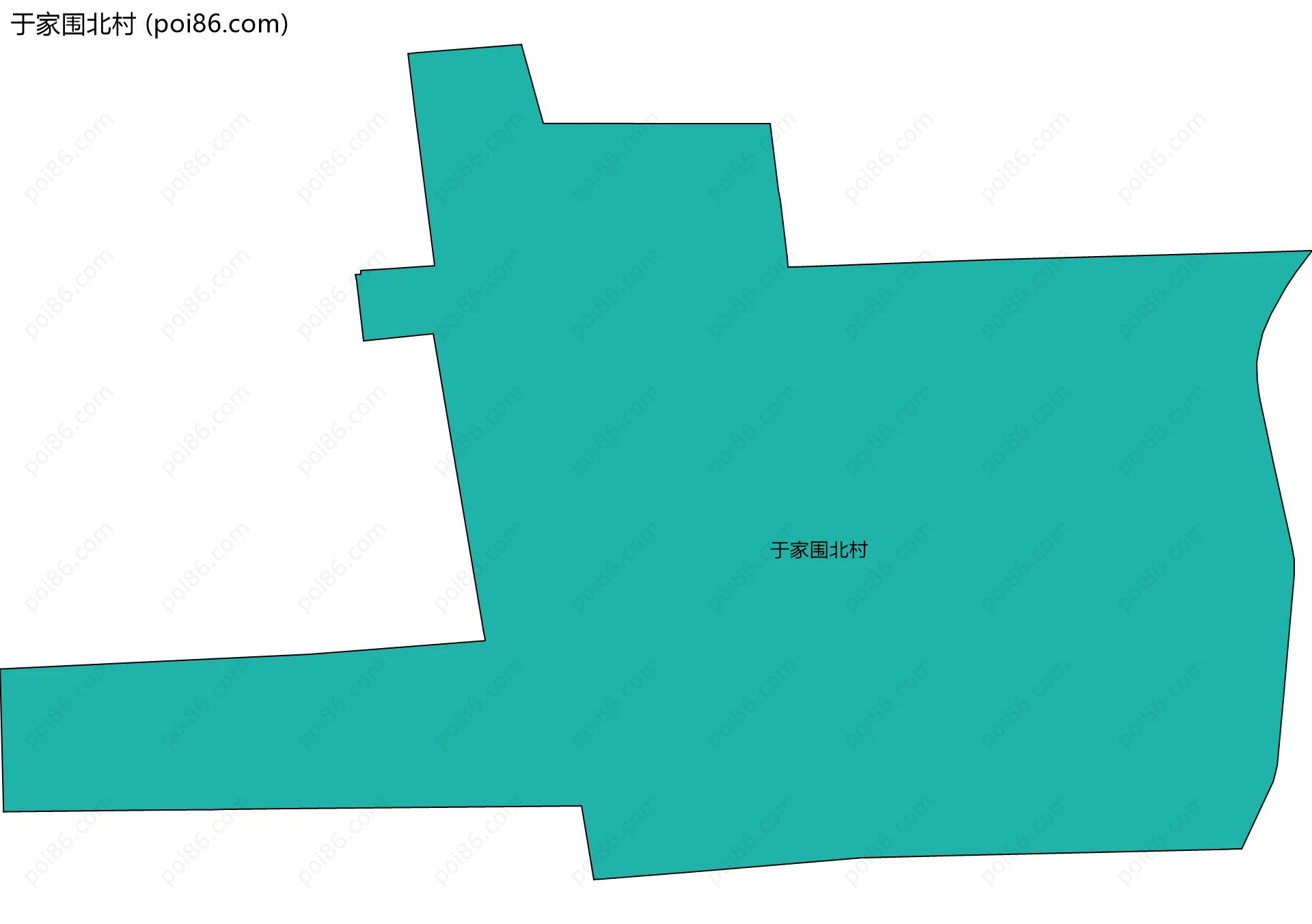 于家围北村边界地图