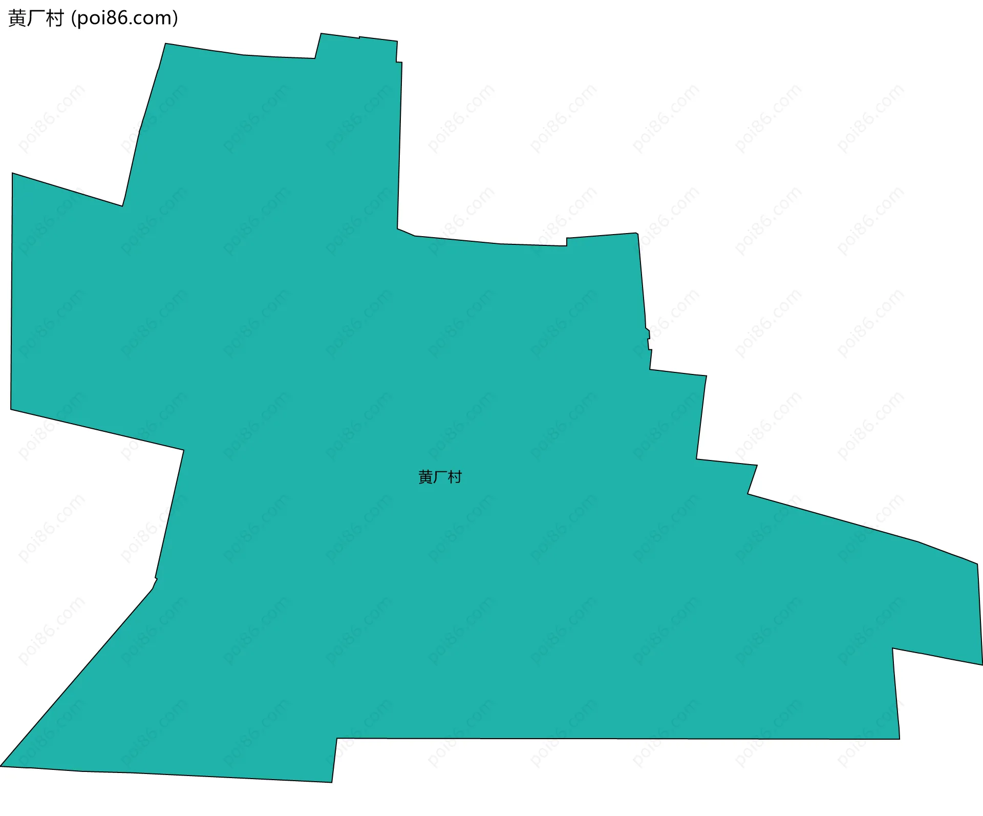黄厂村边界地图