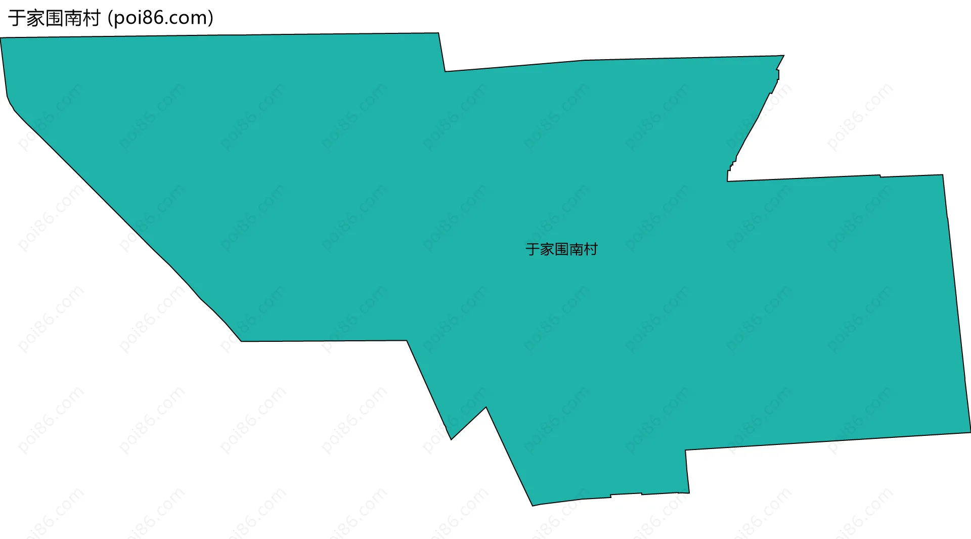 于家围南村边界地图