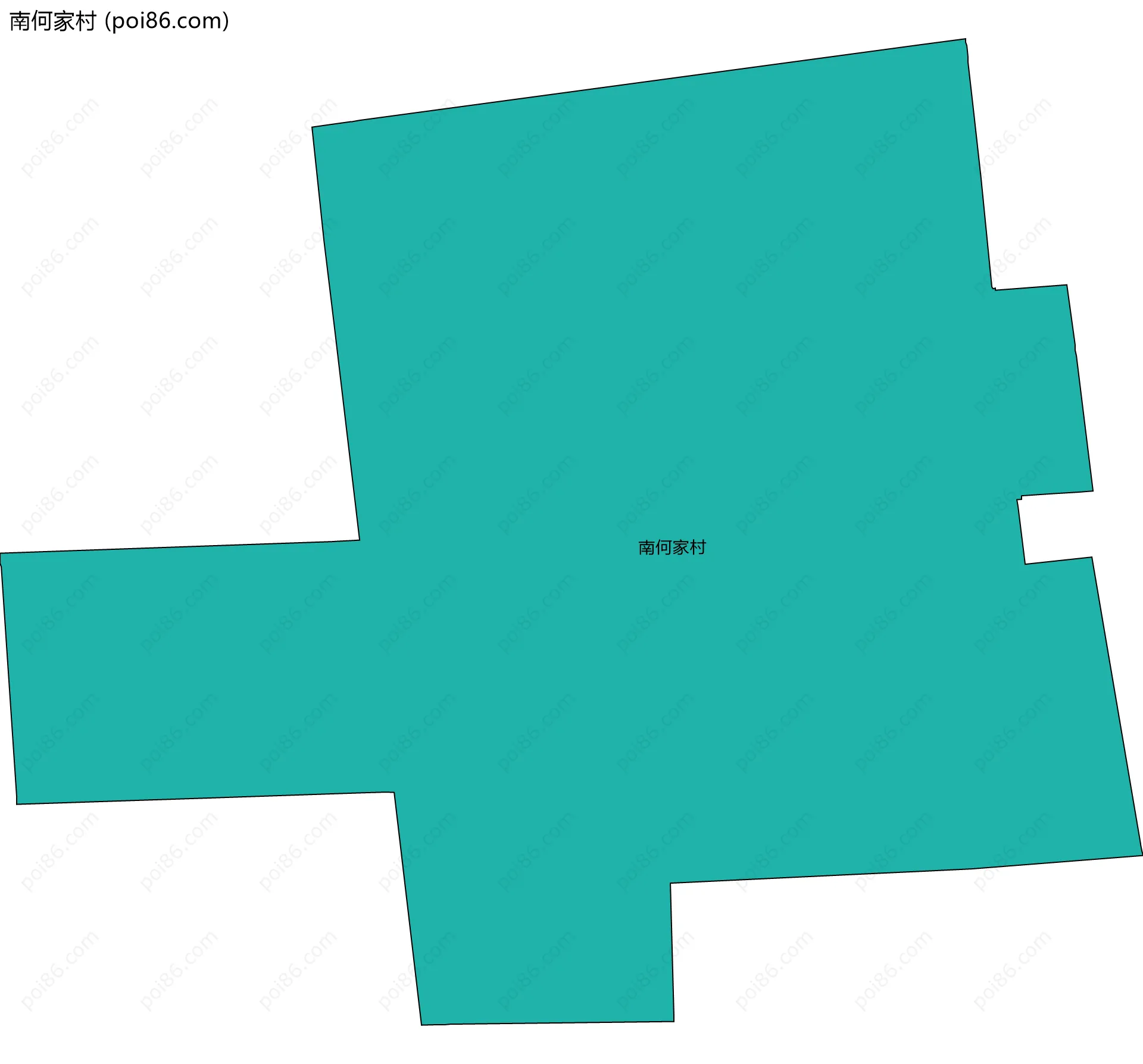 南何家村边界地图