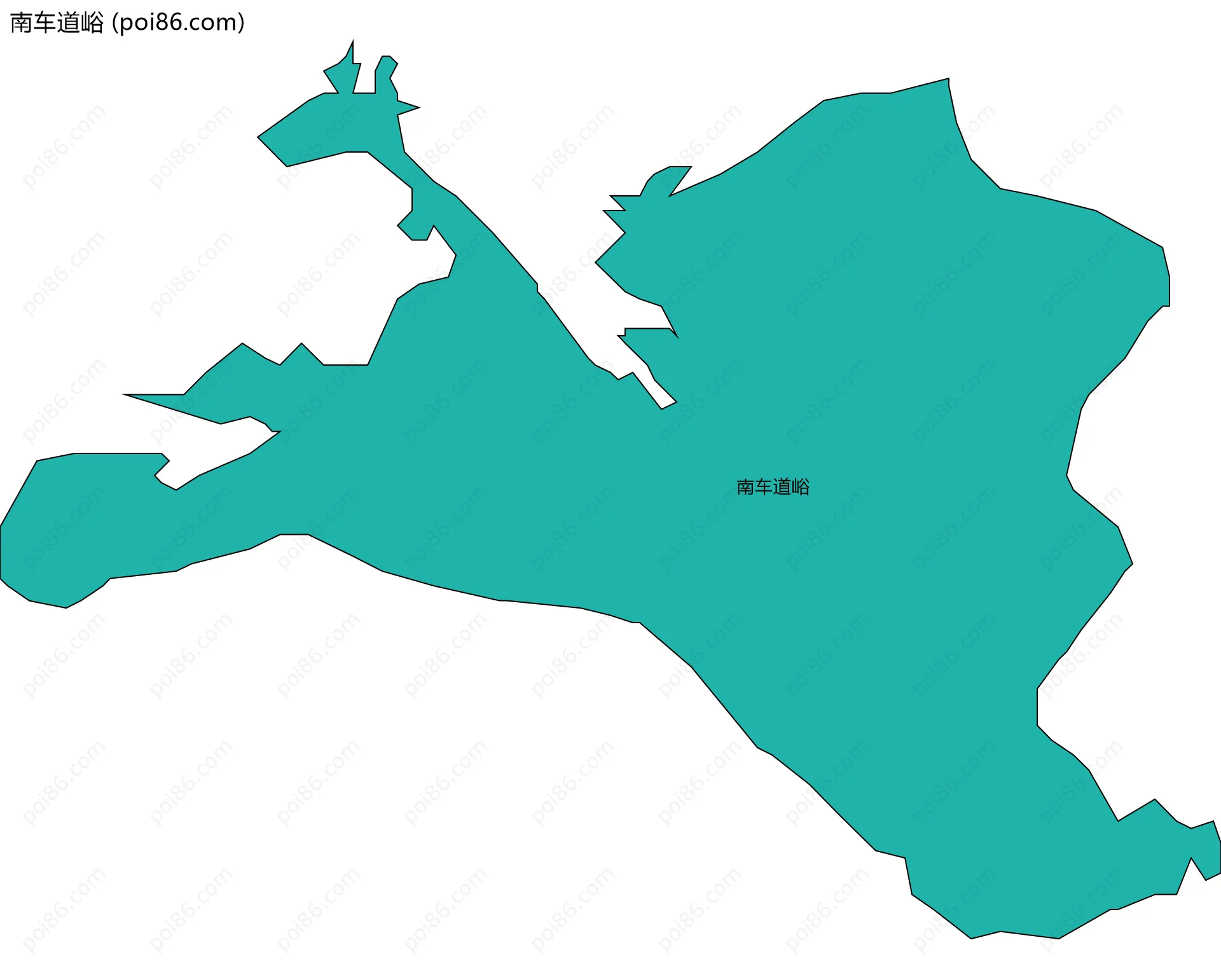 南车道峪边界地图