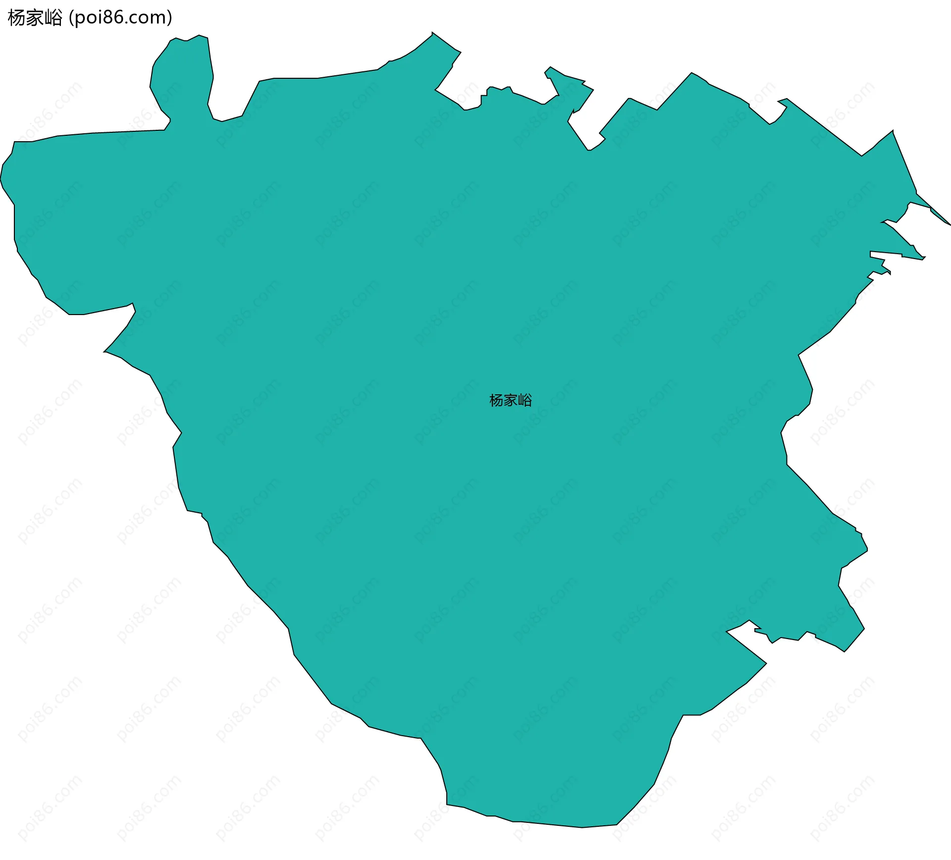 杨家峪边界地图