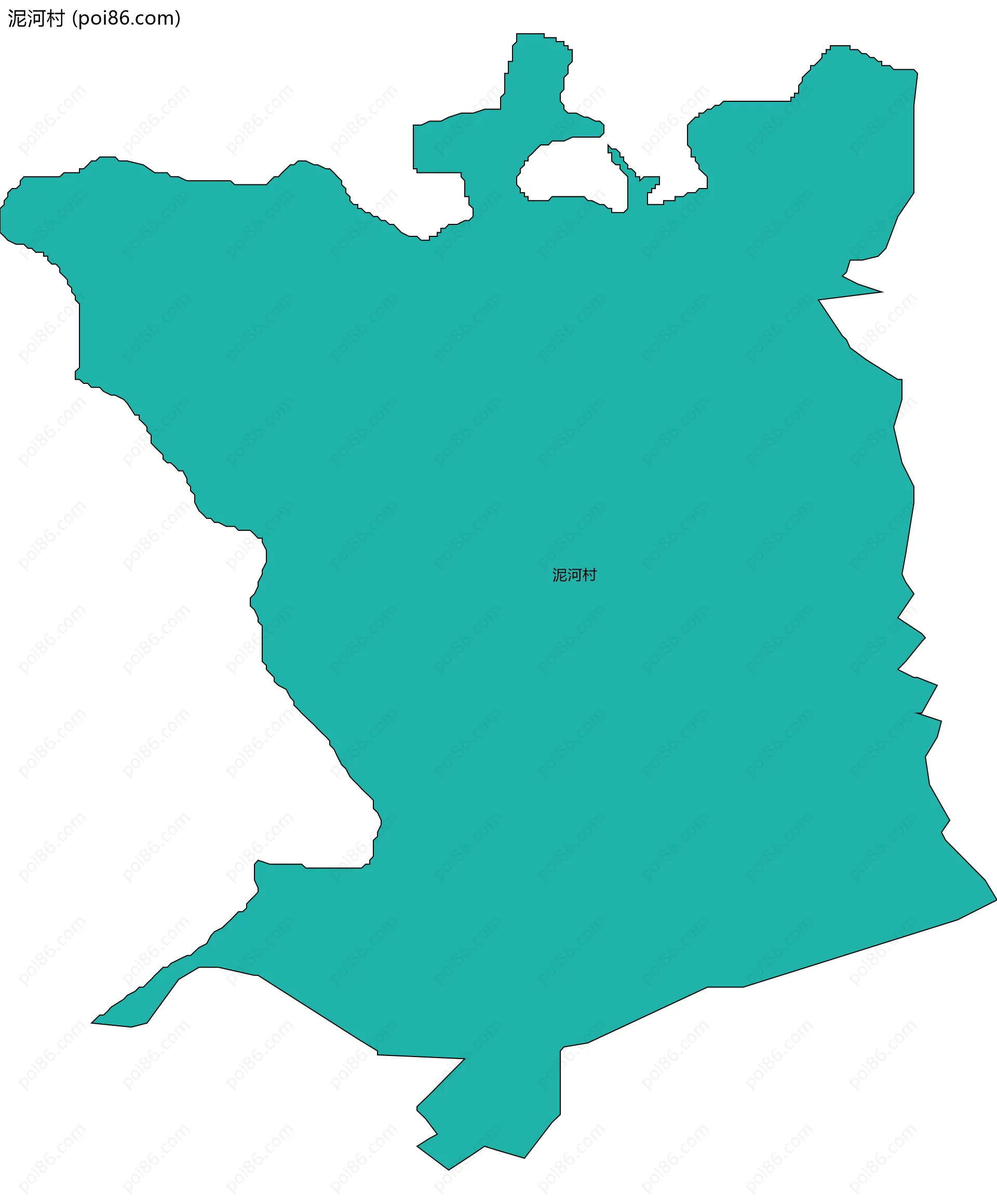 泥河村边界地图