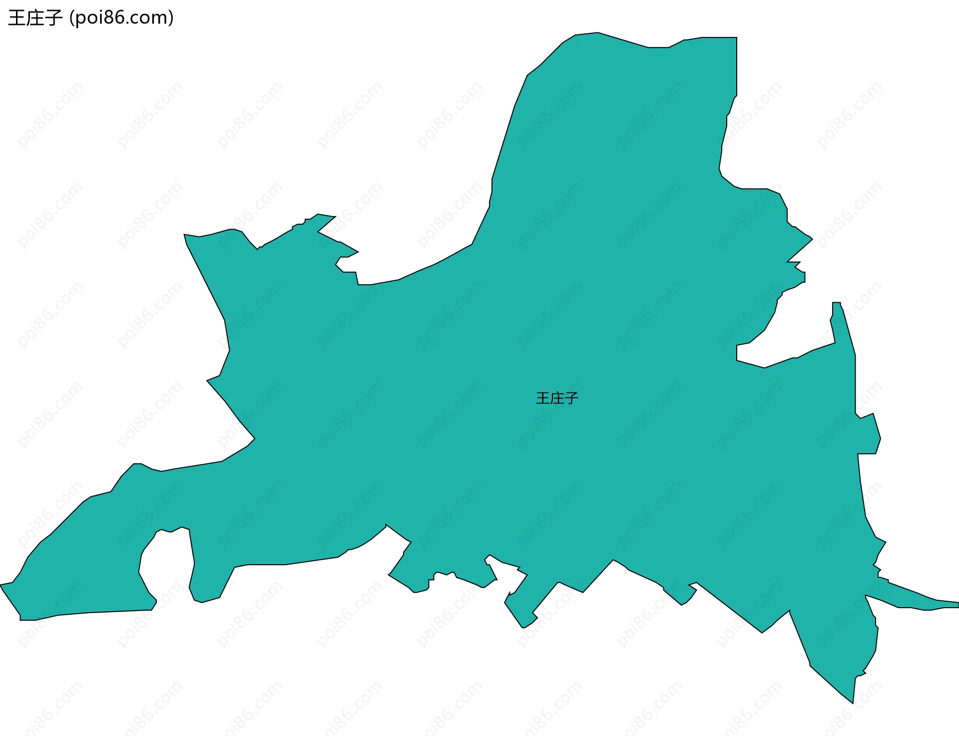 王庄子边界地图