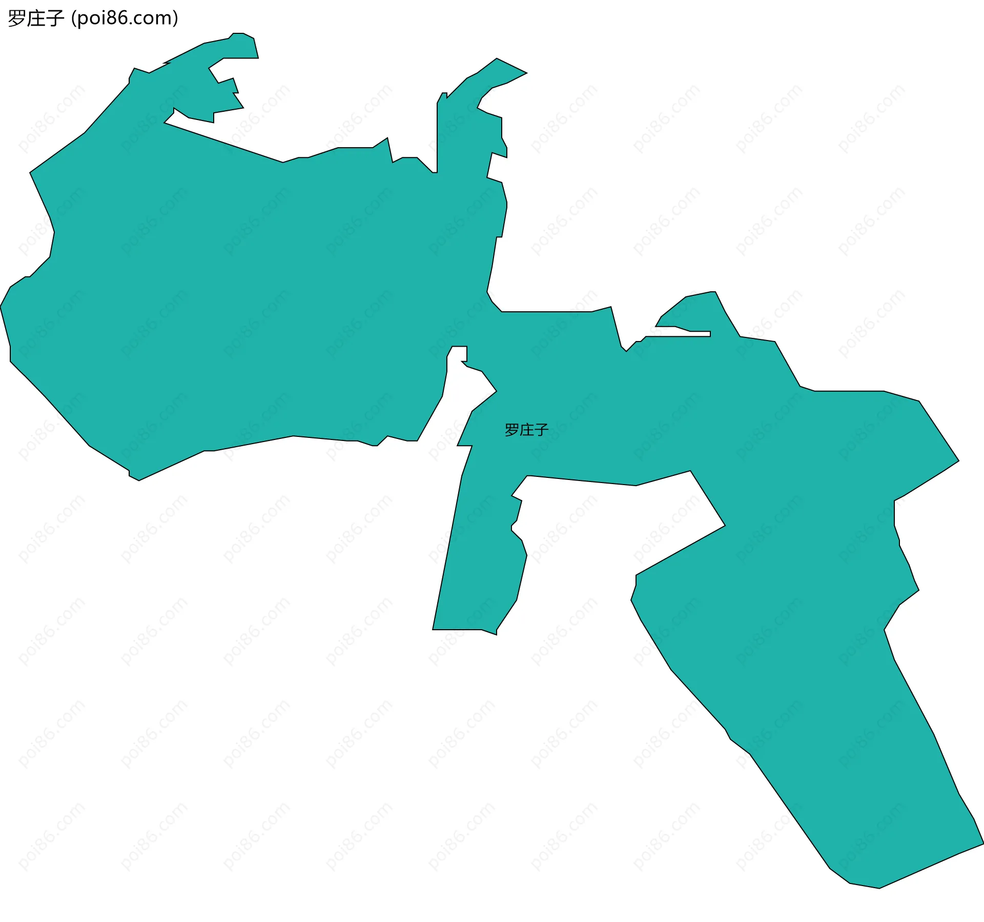 罗庄子边界地图