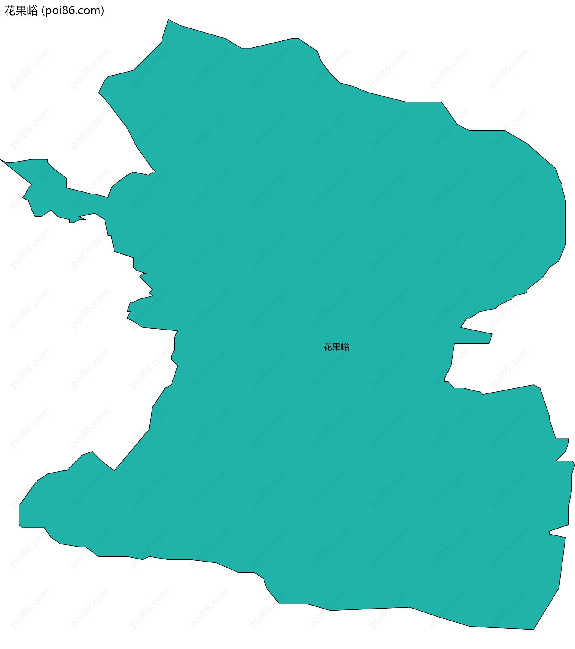 花果峪边界地图