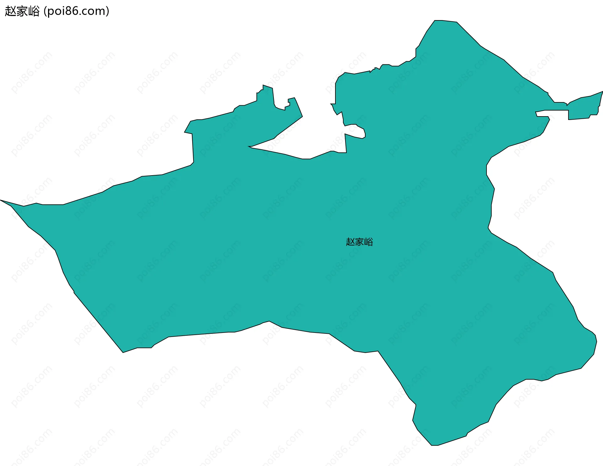赵家峪边界地图