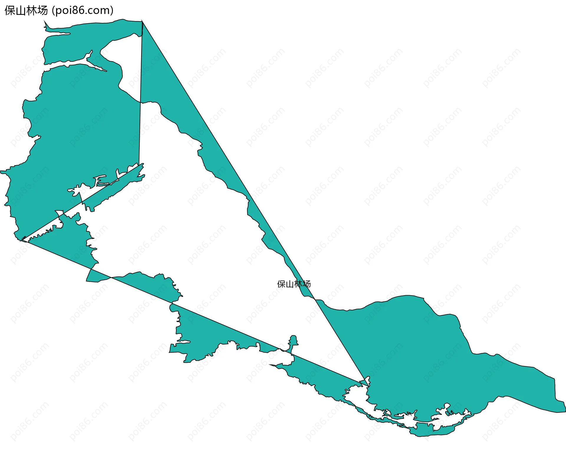 保山林场边界地图