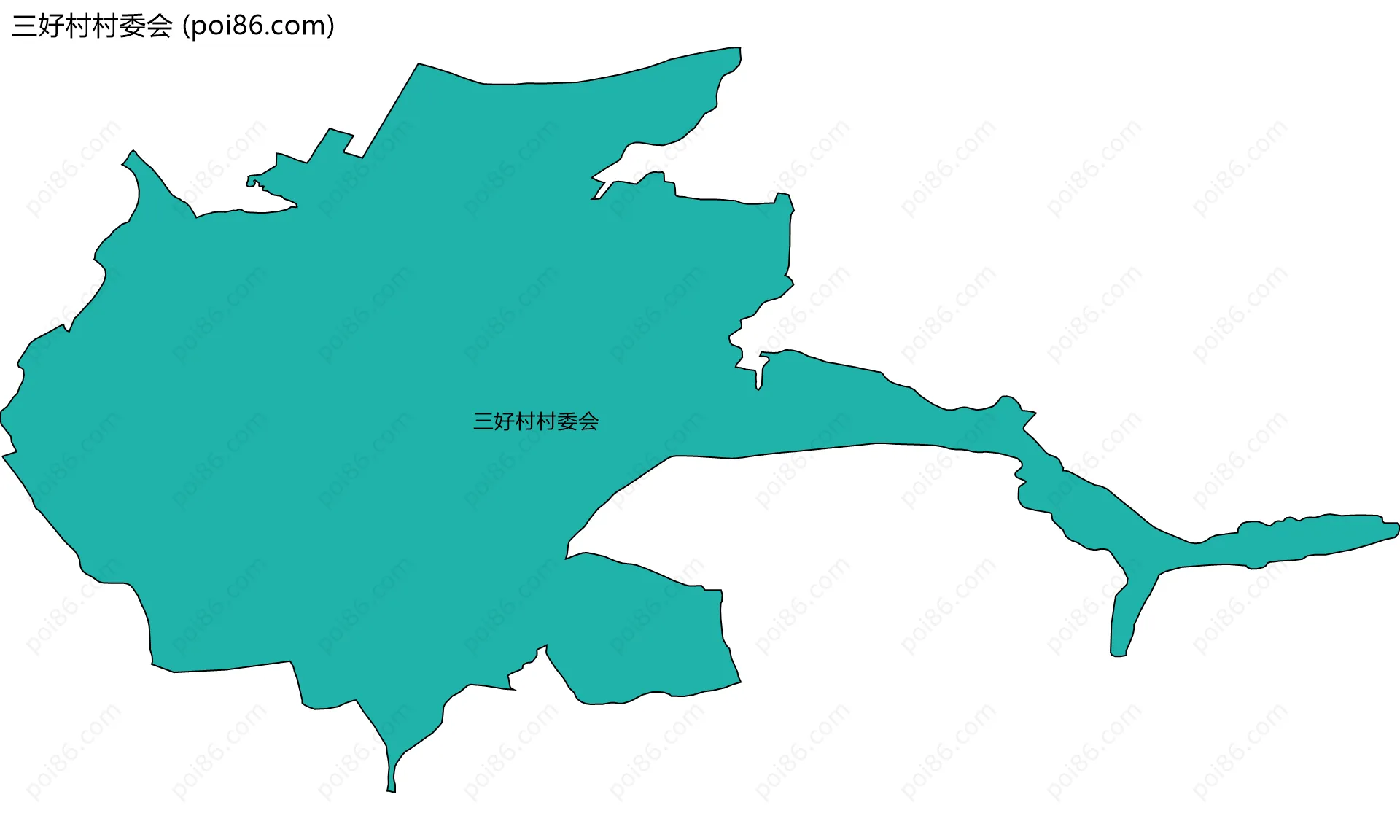 三好村村委会边界地图