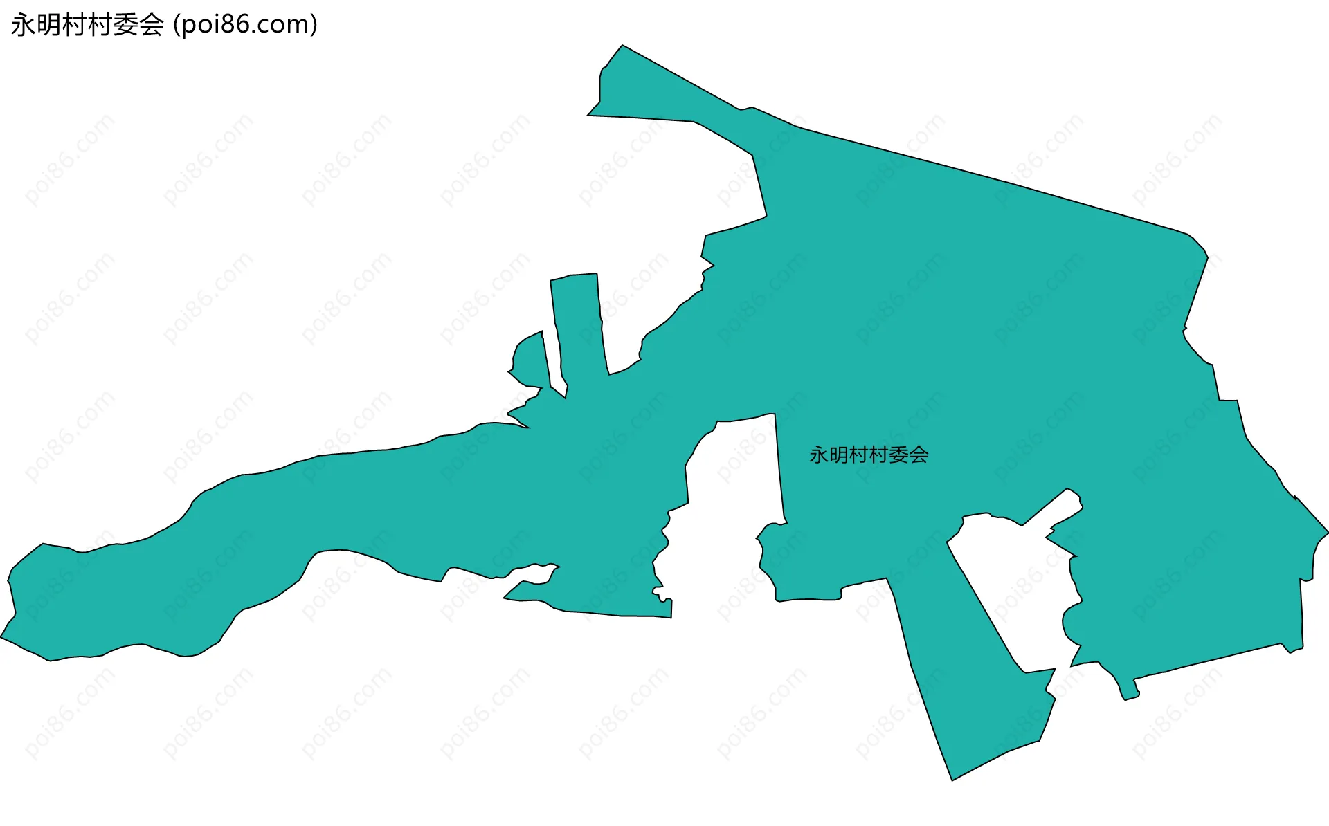 永明村村委会边界地图