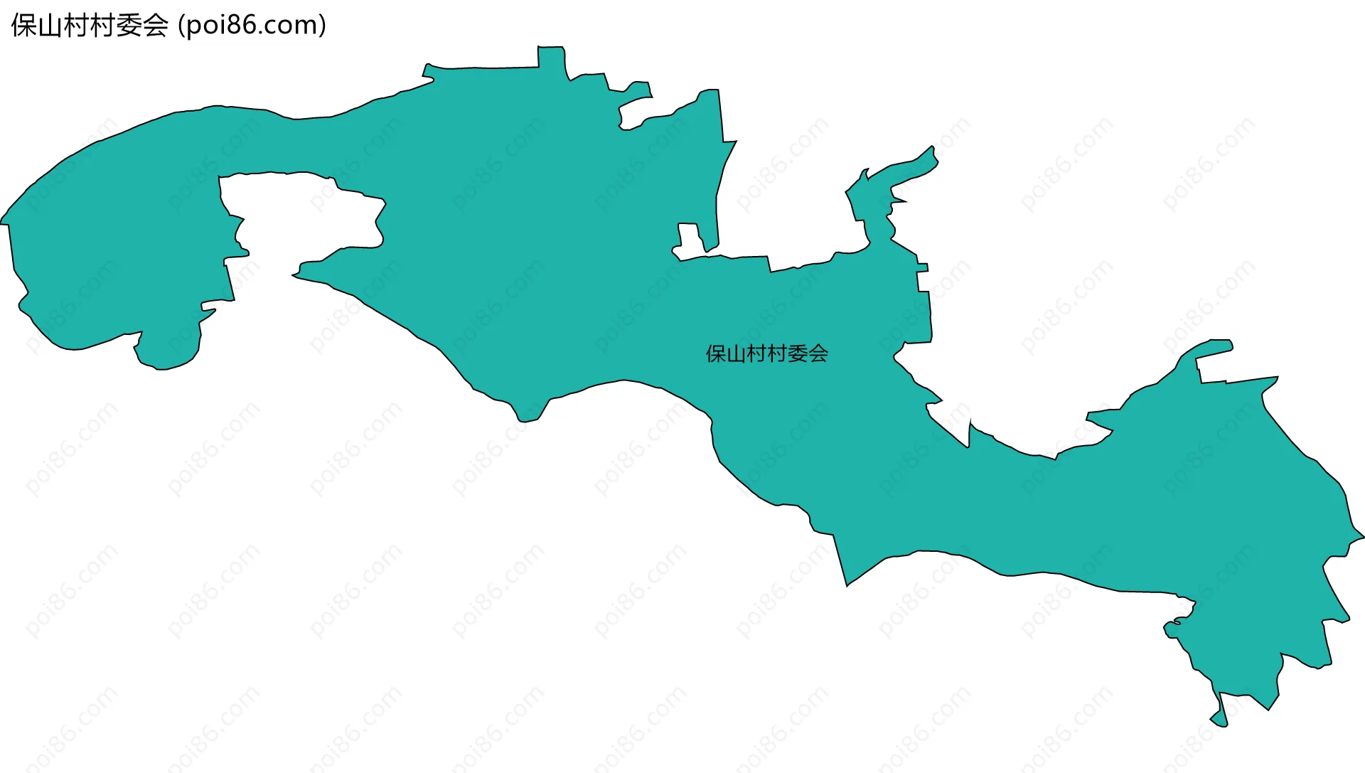 保山村村委会边界地图
