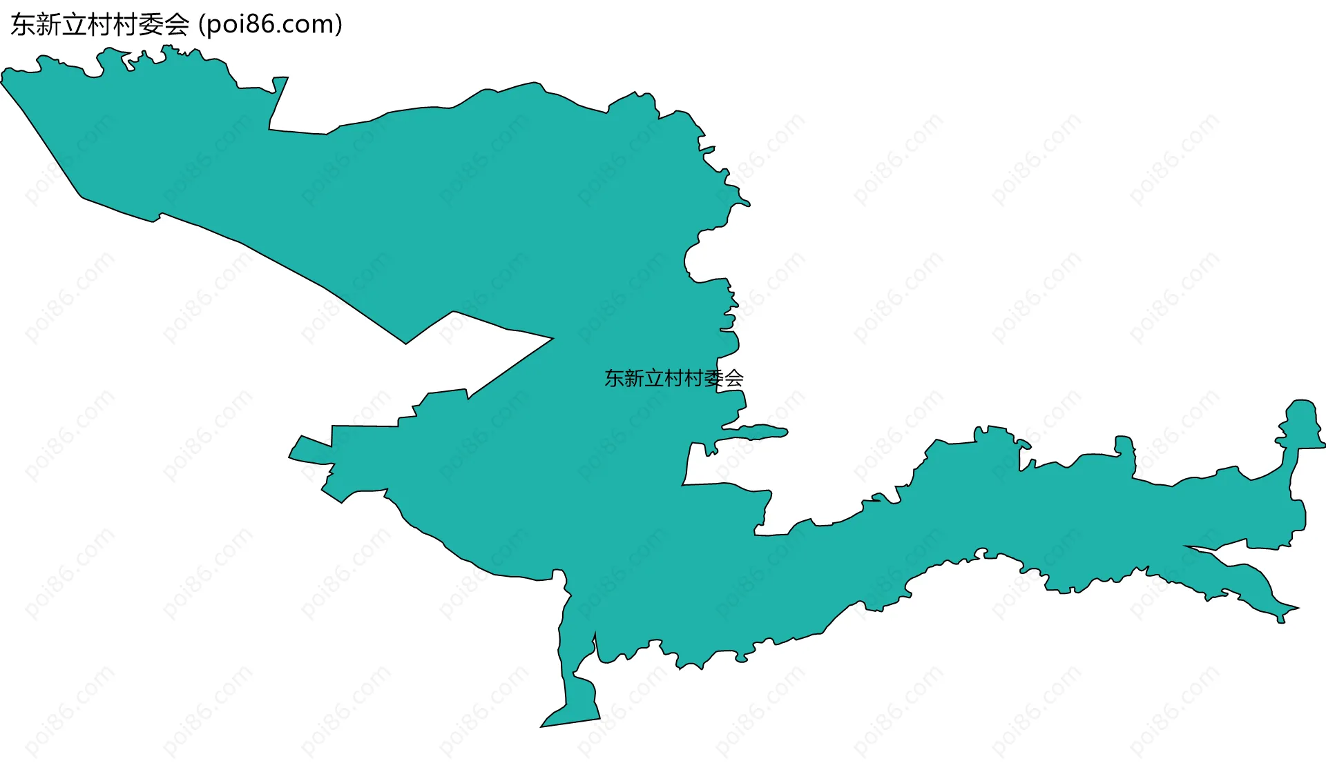东新立村村委会边界地图