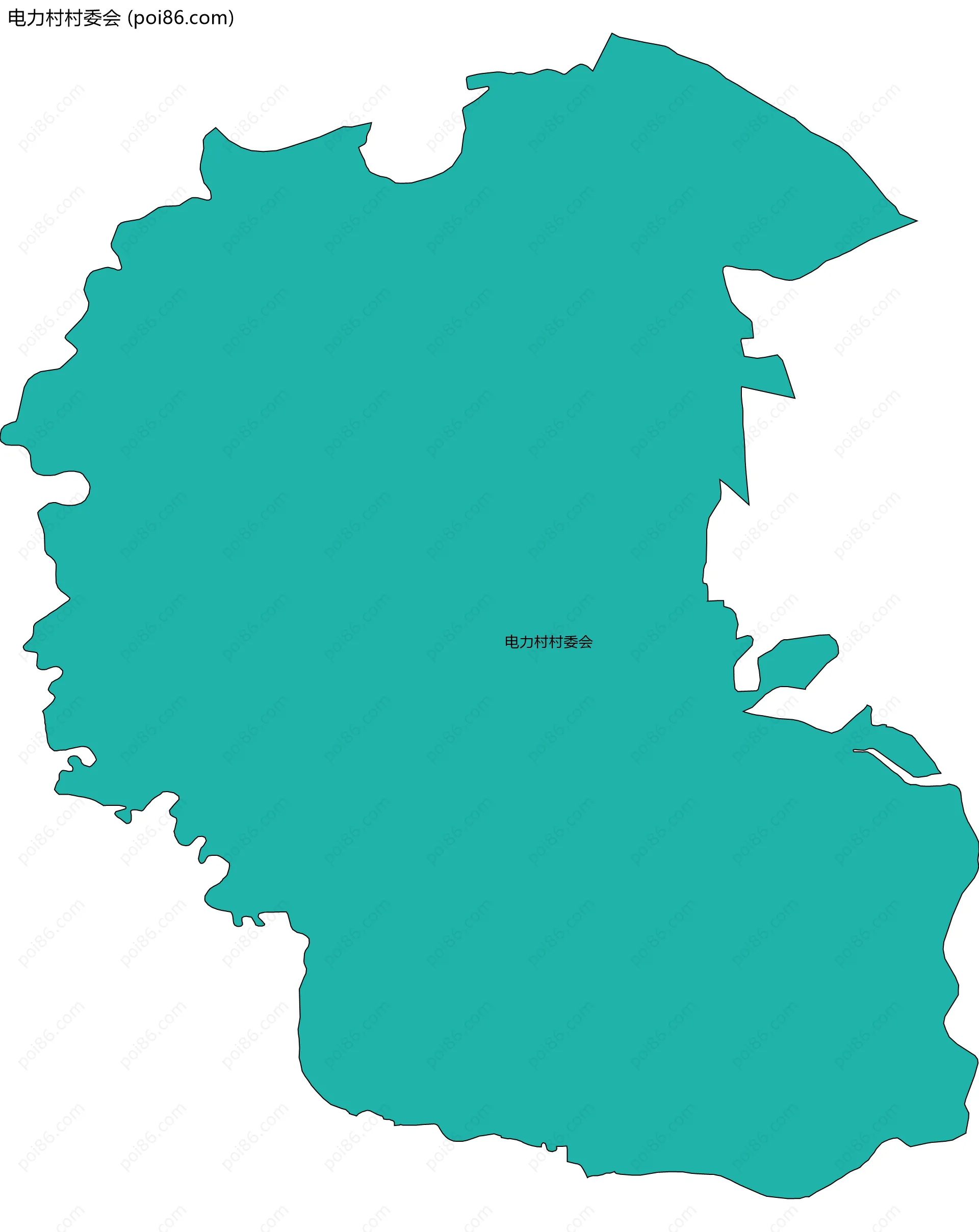 电力村村委会边界地图