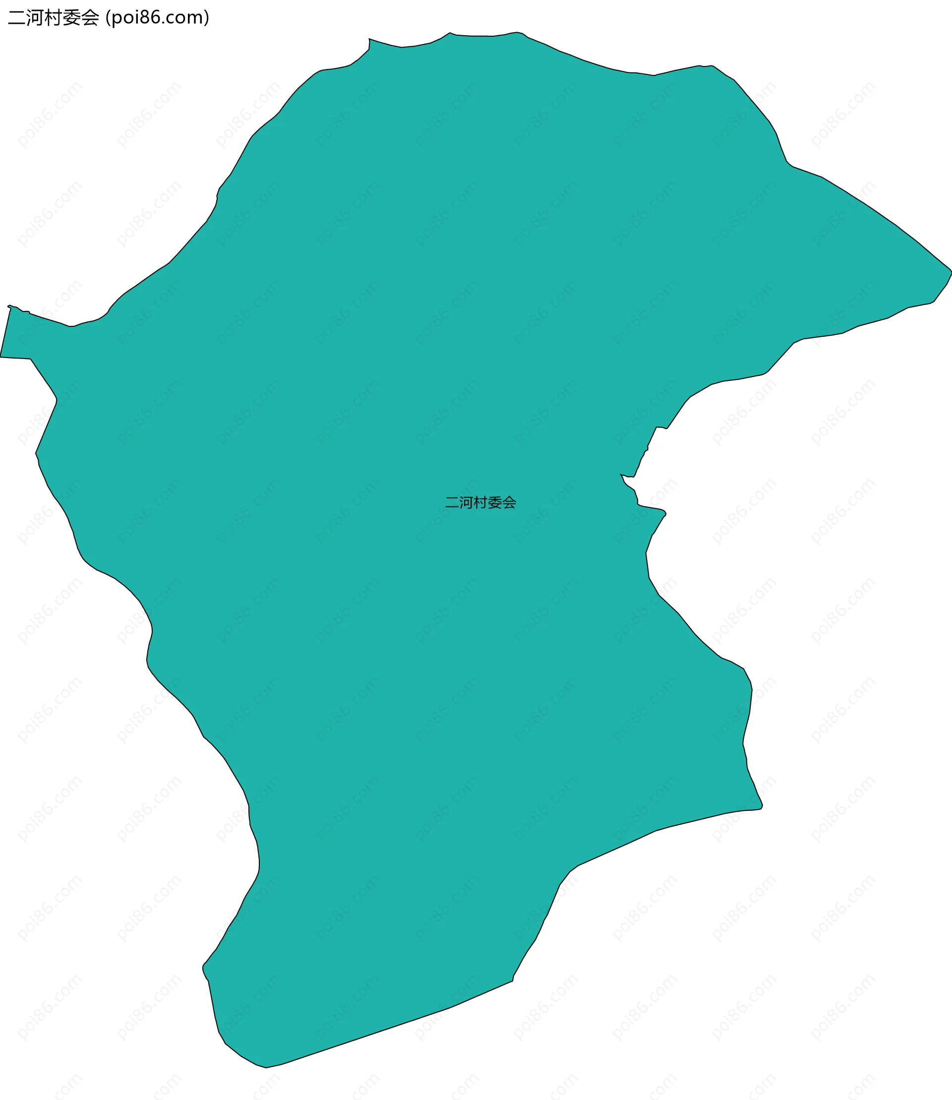 二河村委会边界地图