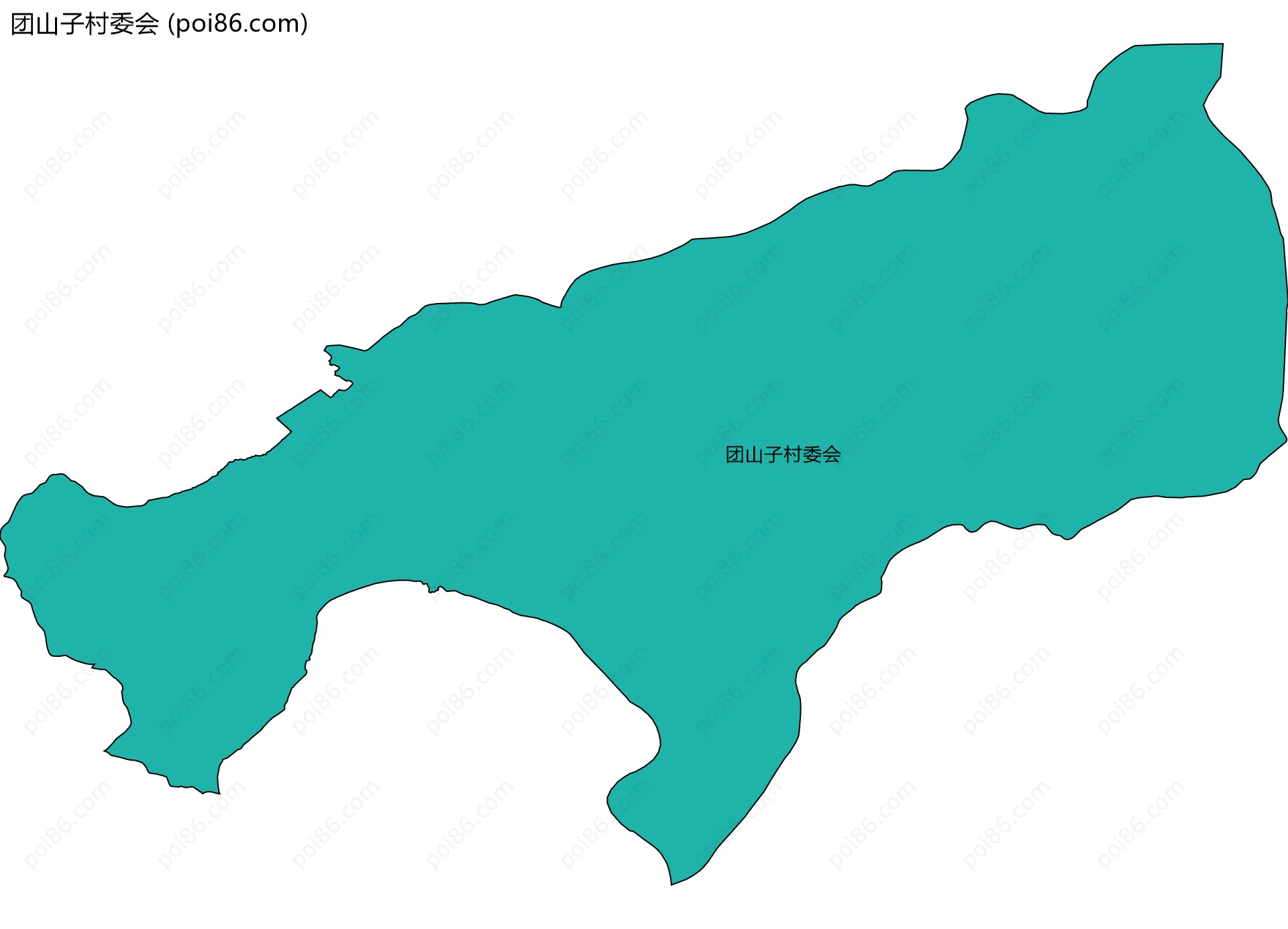 团山子村委会边界地图