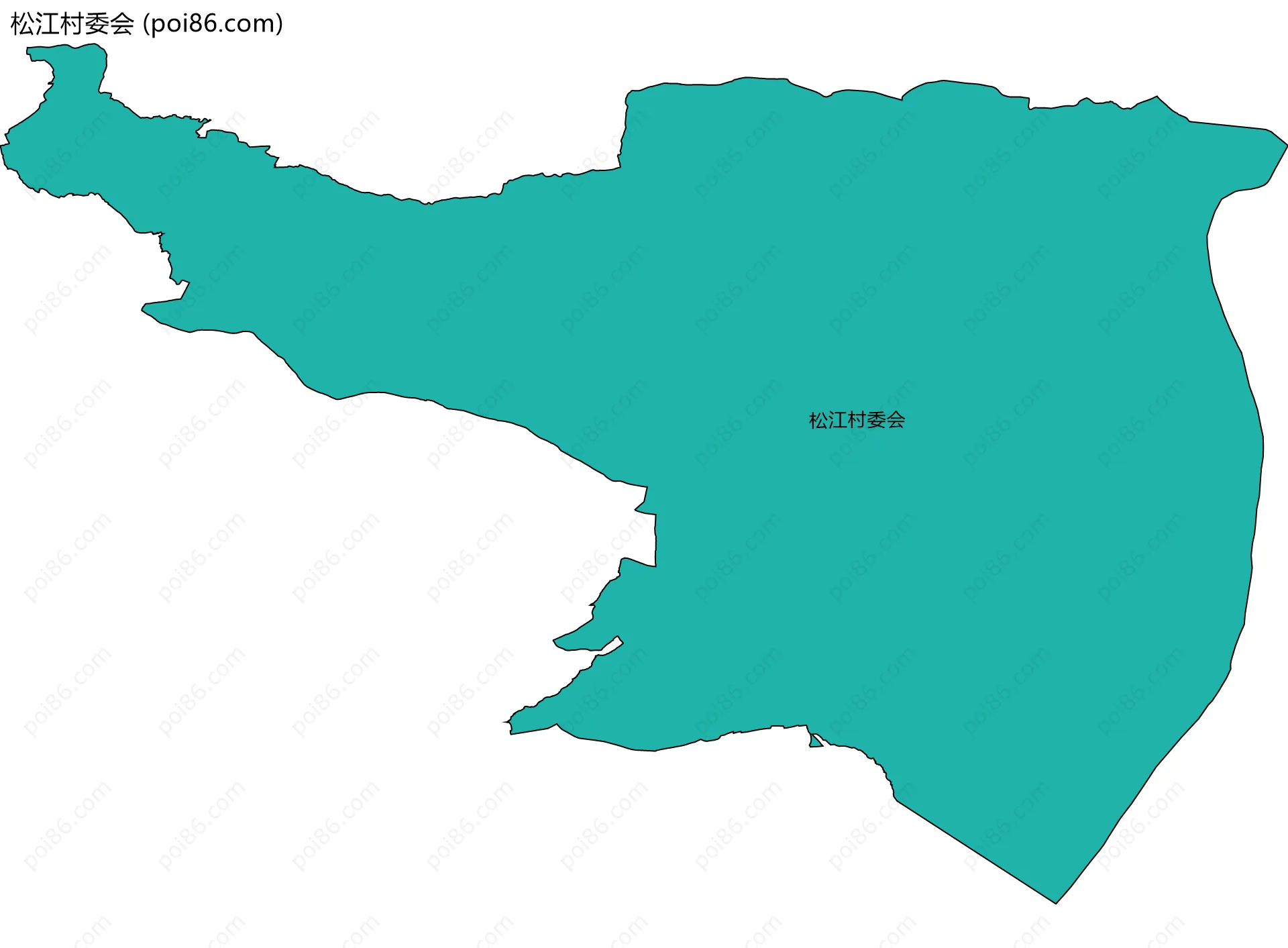 松江村委会边界地图