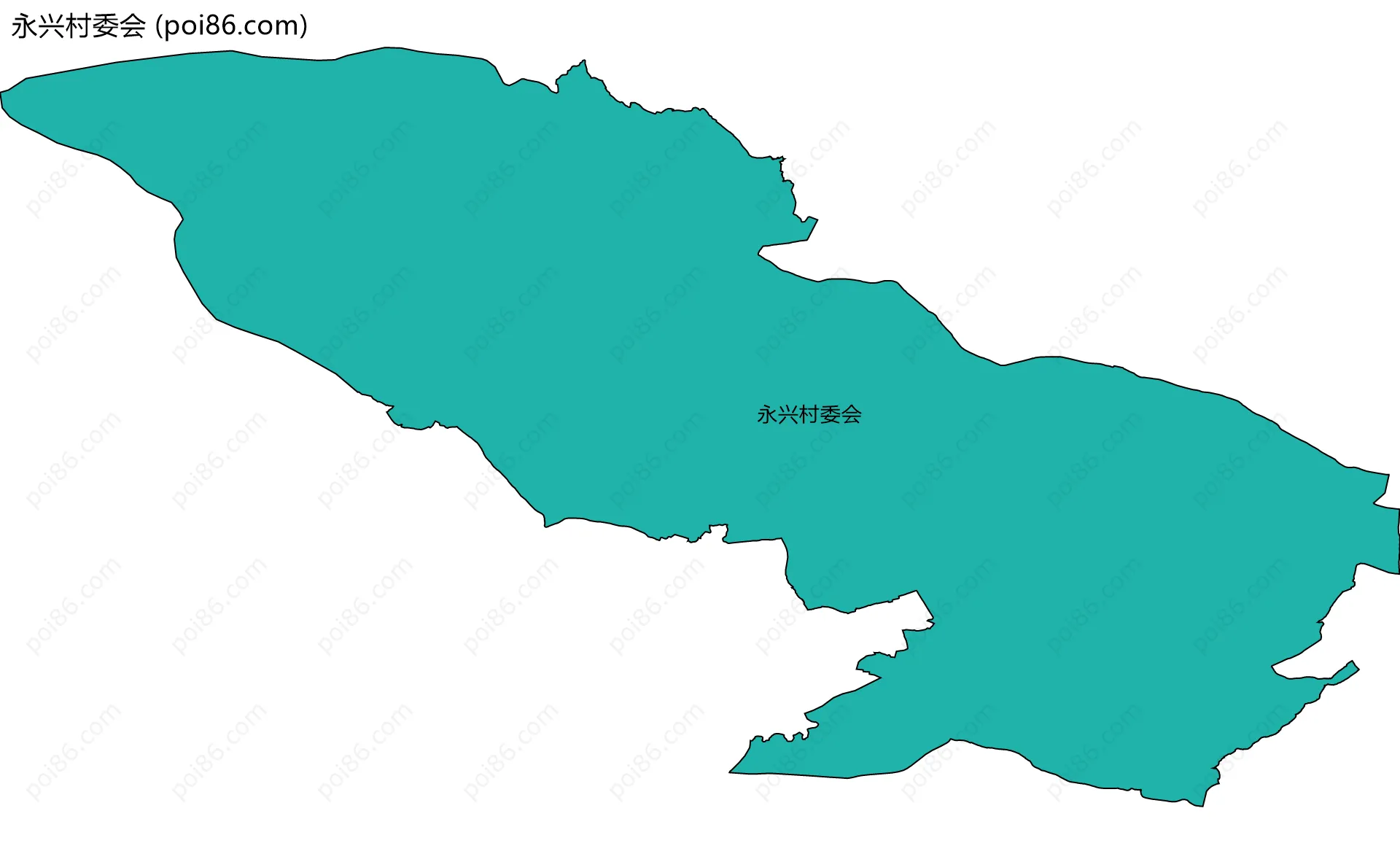 永兴村委会边界地图