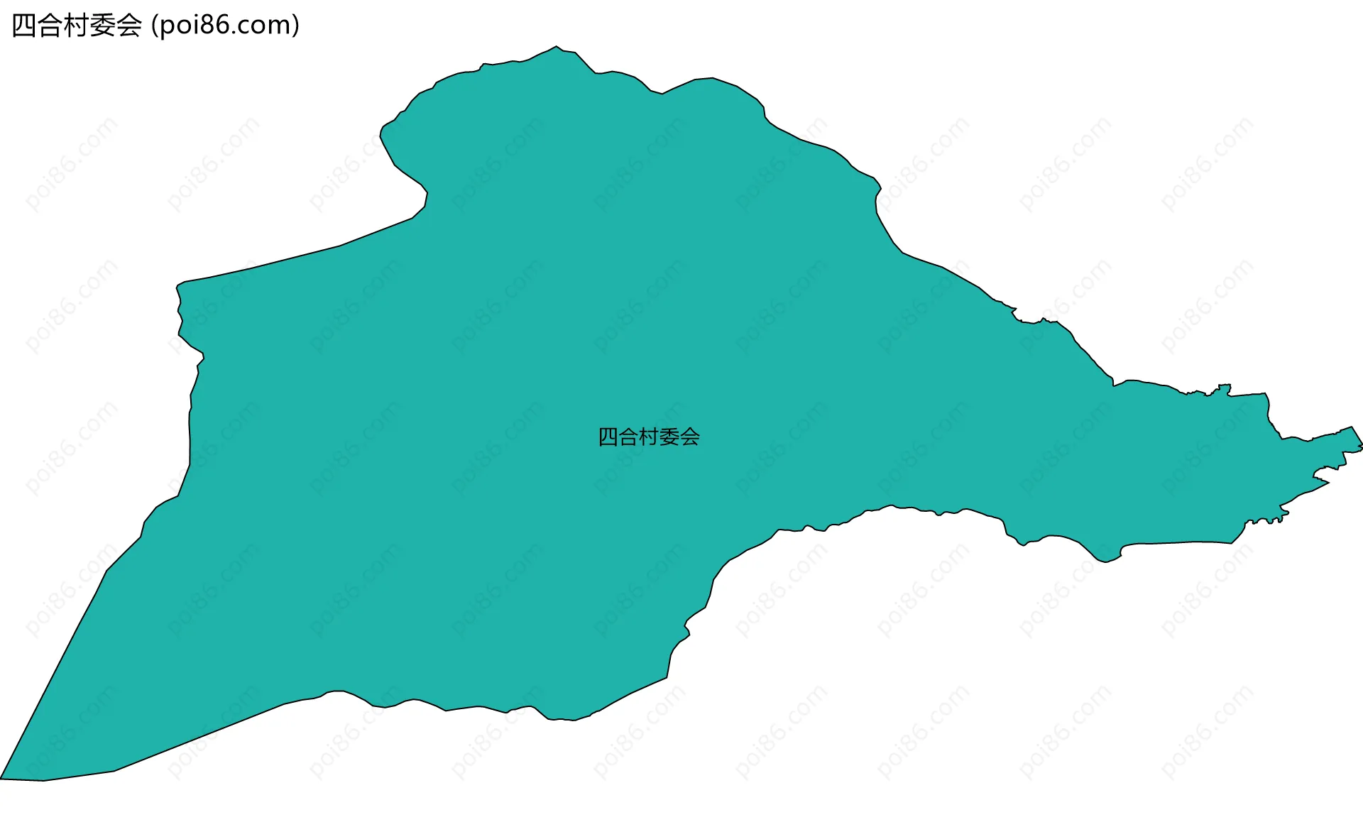 四合村委会边界地图