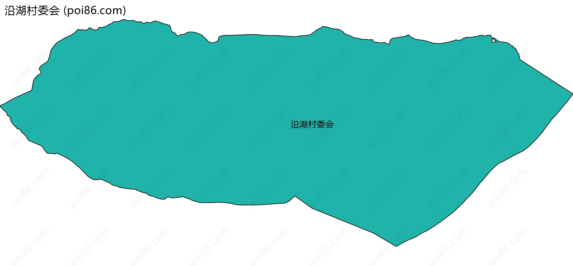 沿湖村委会边界地图