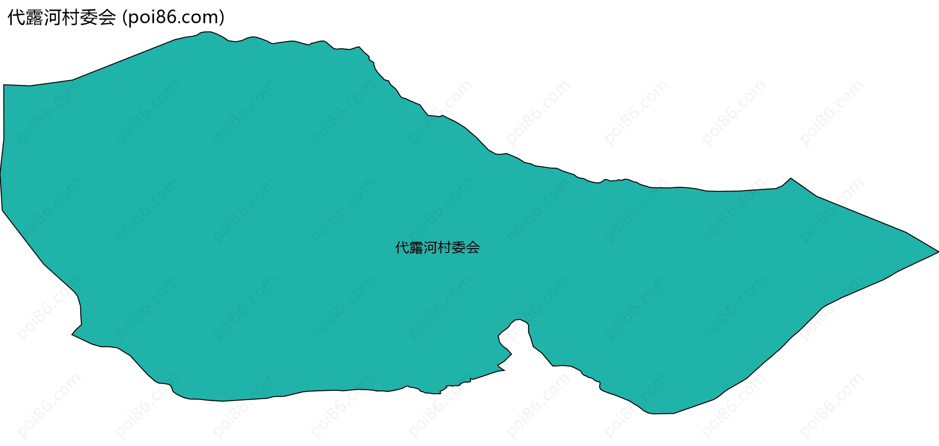 代露河村委会边界地图