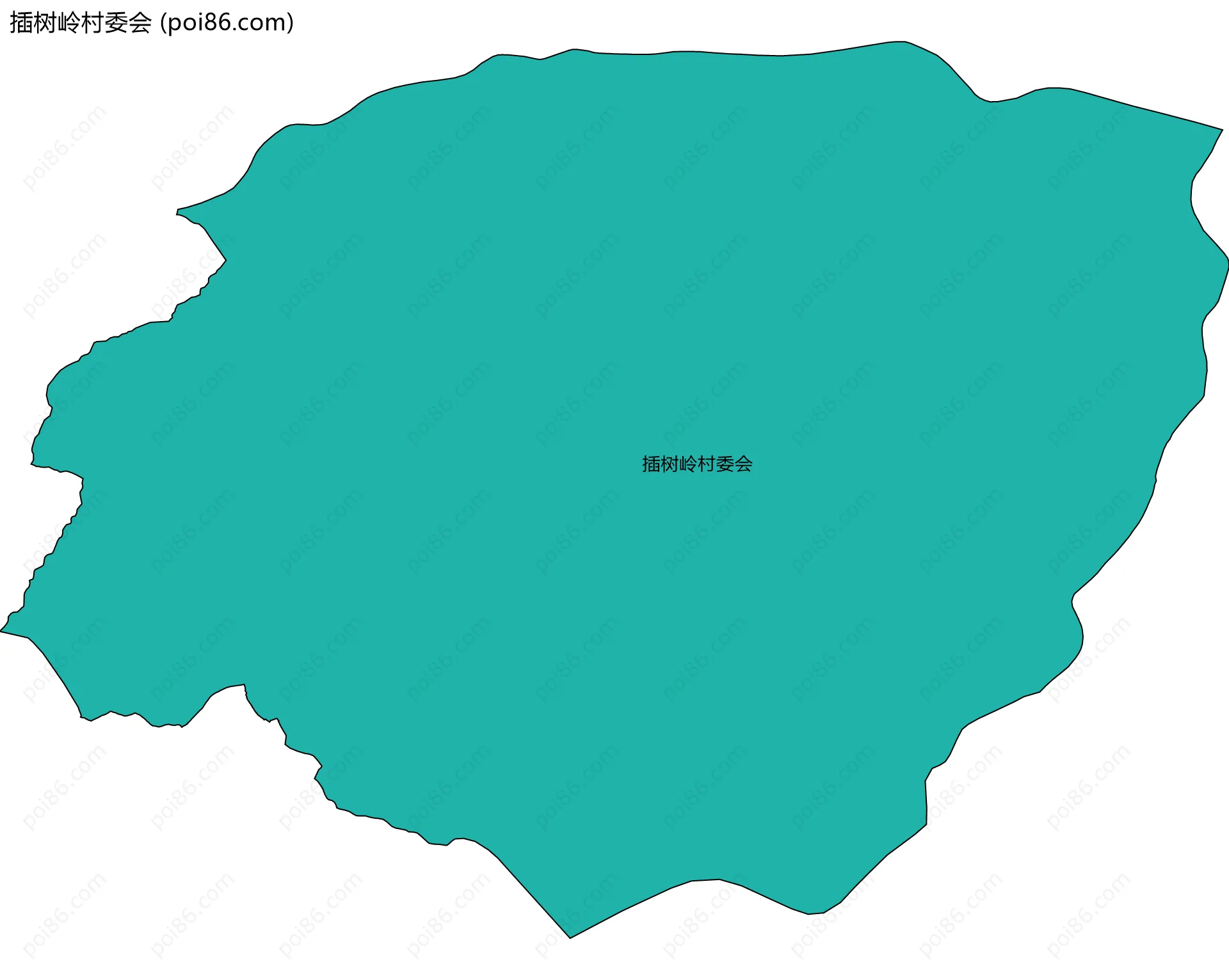 插树岭村委会边界地图