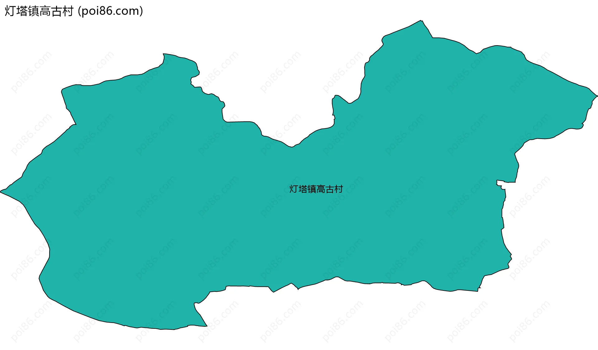灯塔镇高古村边界地图