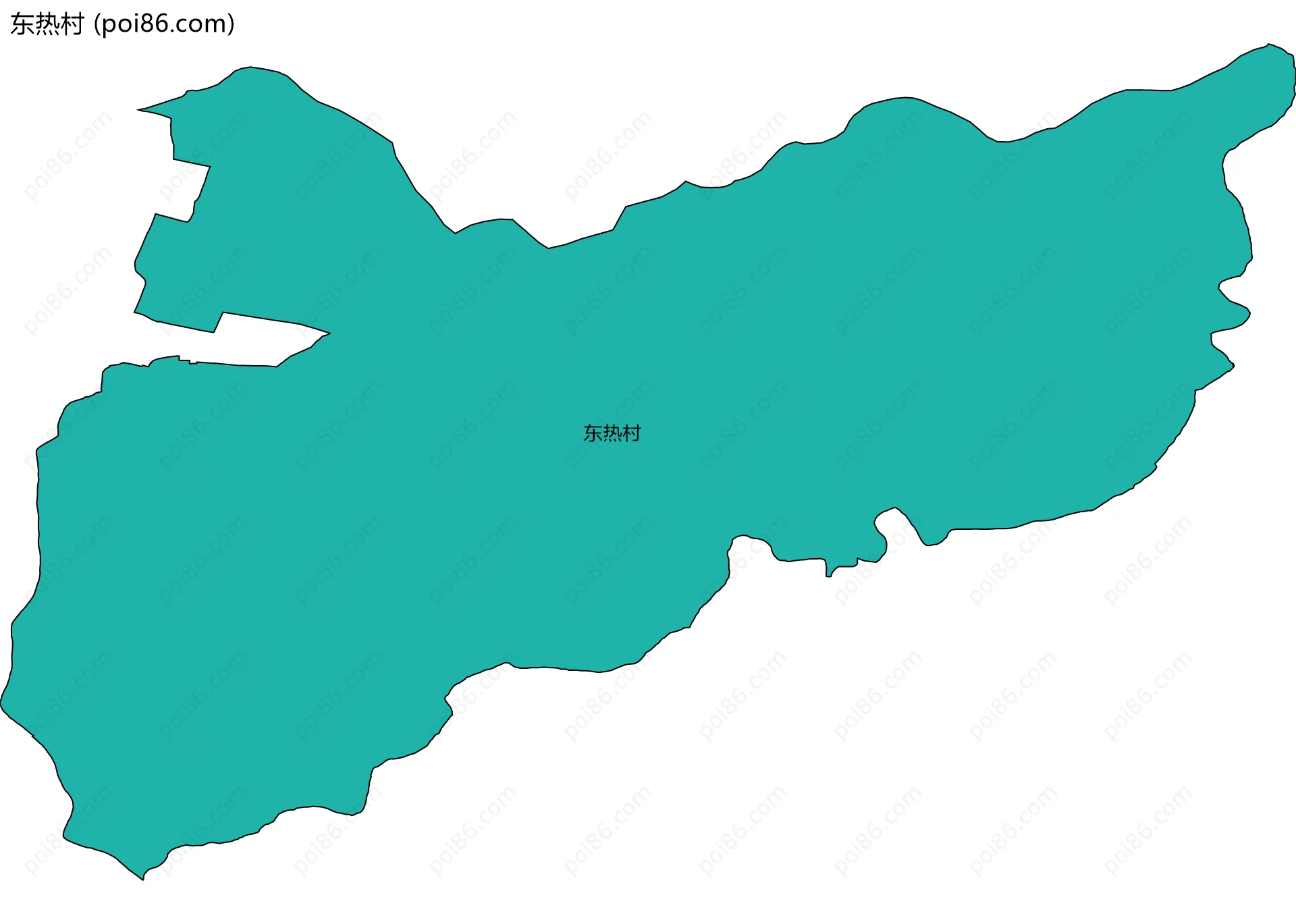 东热村边界地图