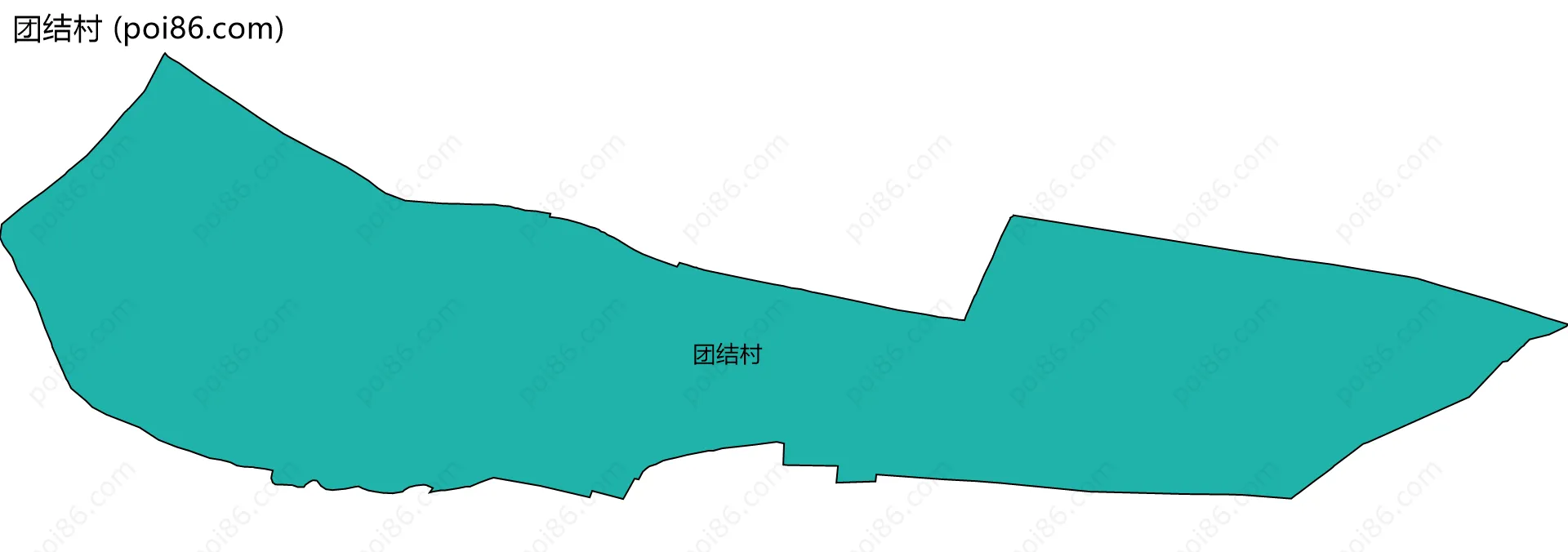 团结村边界地图