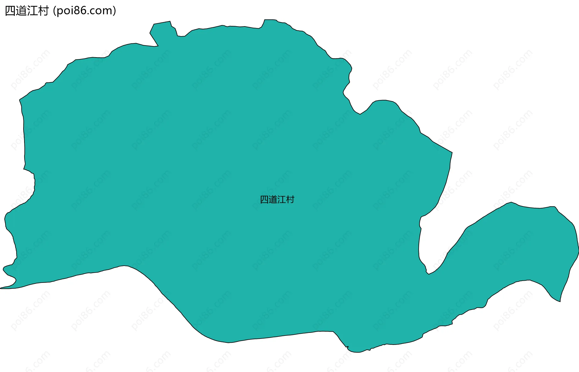 四道江村边界地图