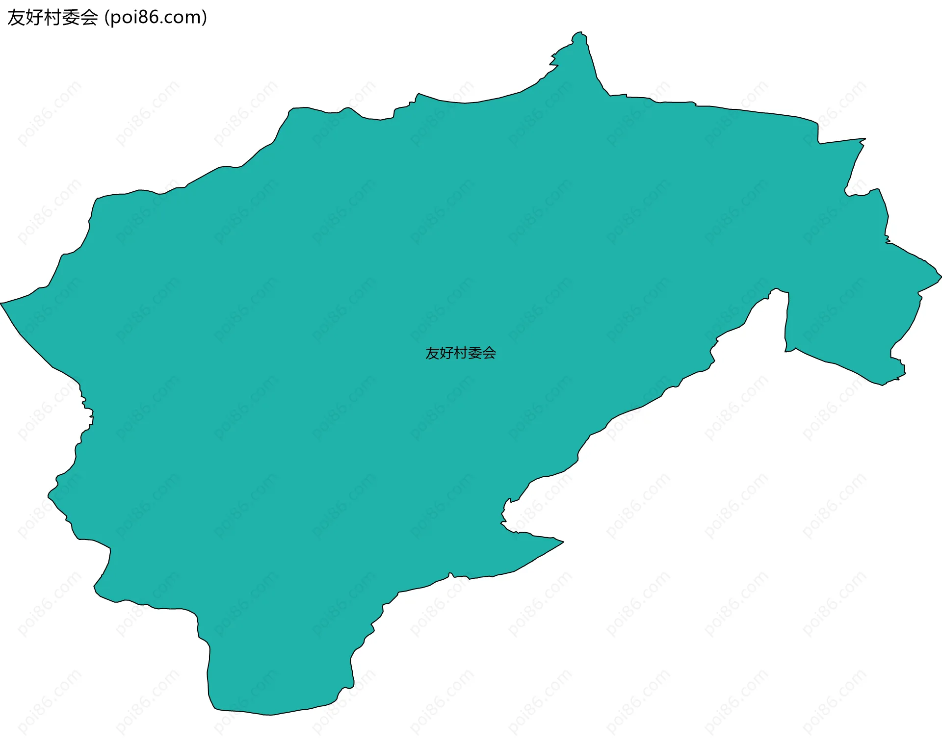 友好村委会边界地图
