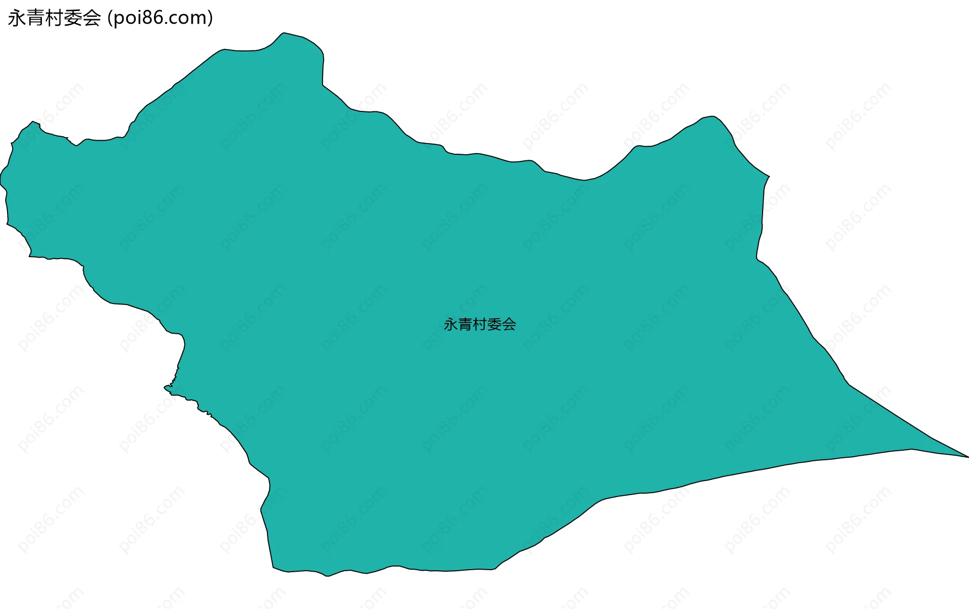 永青村委会边界地图