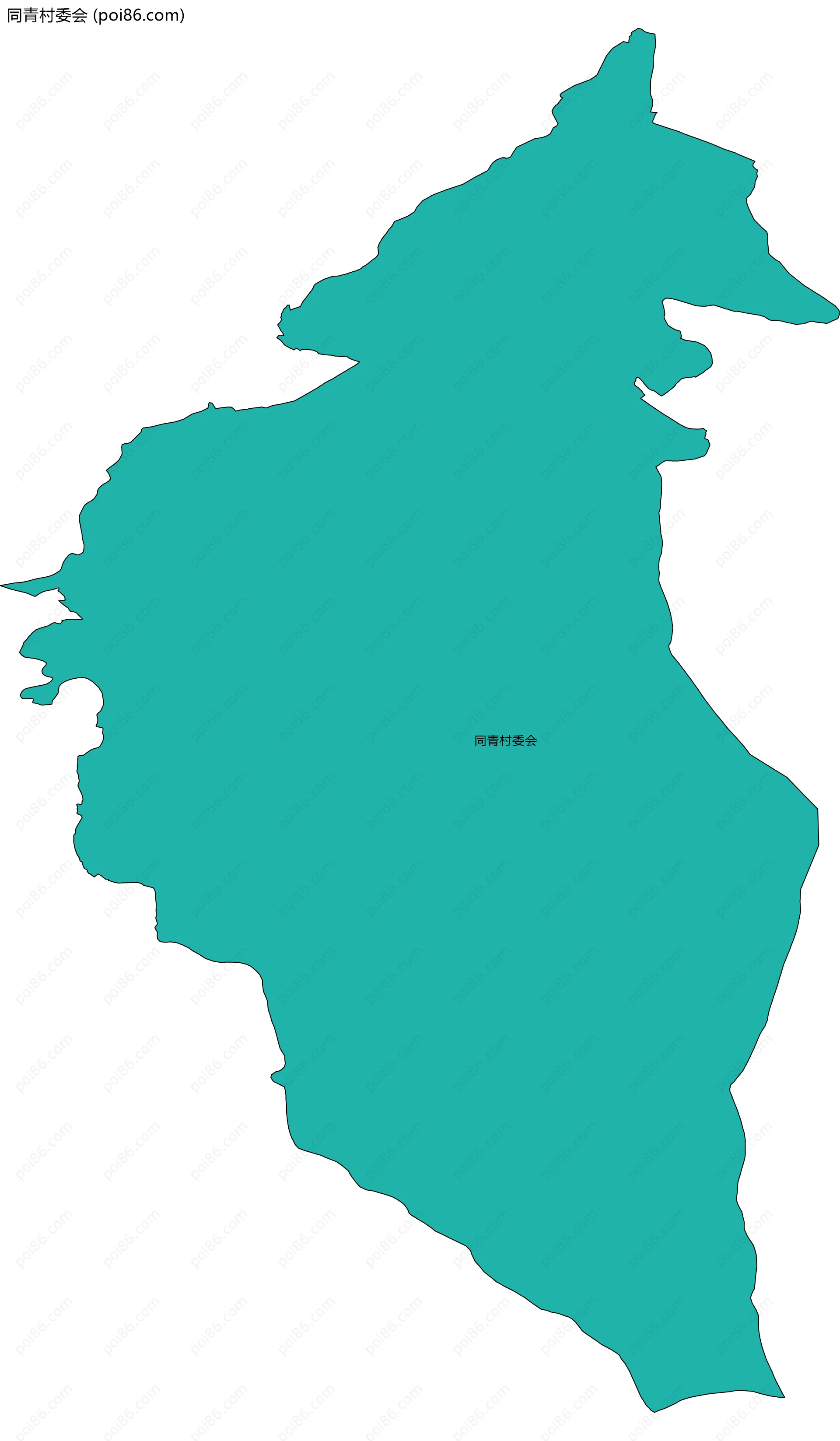 同青村委会边界地图