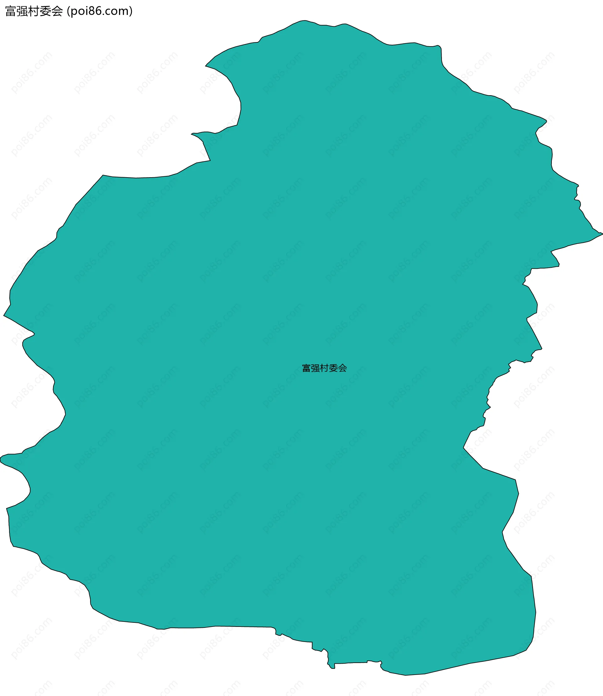 富强村委会边界地图